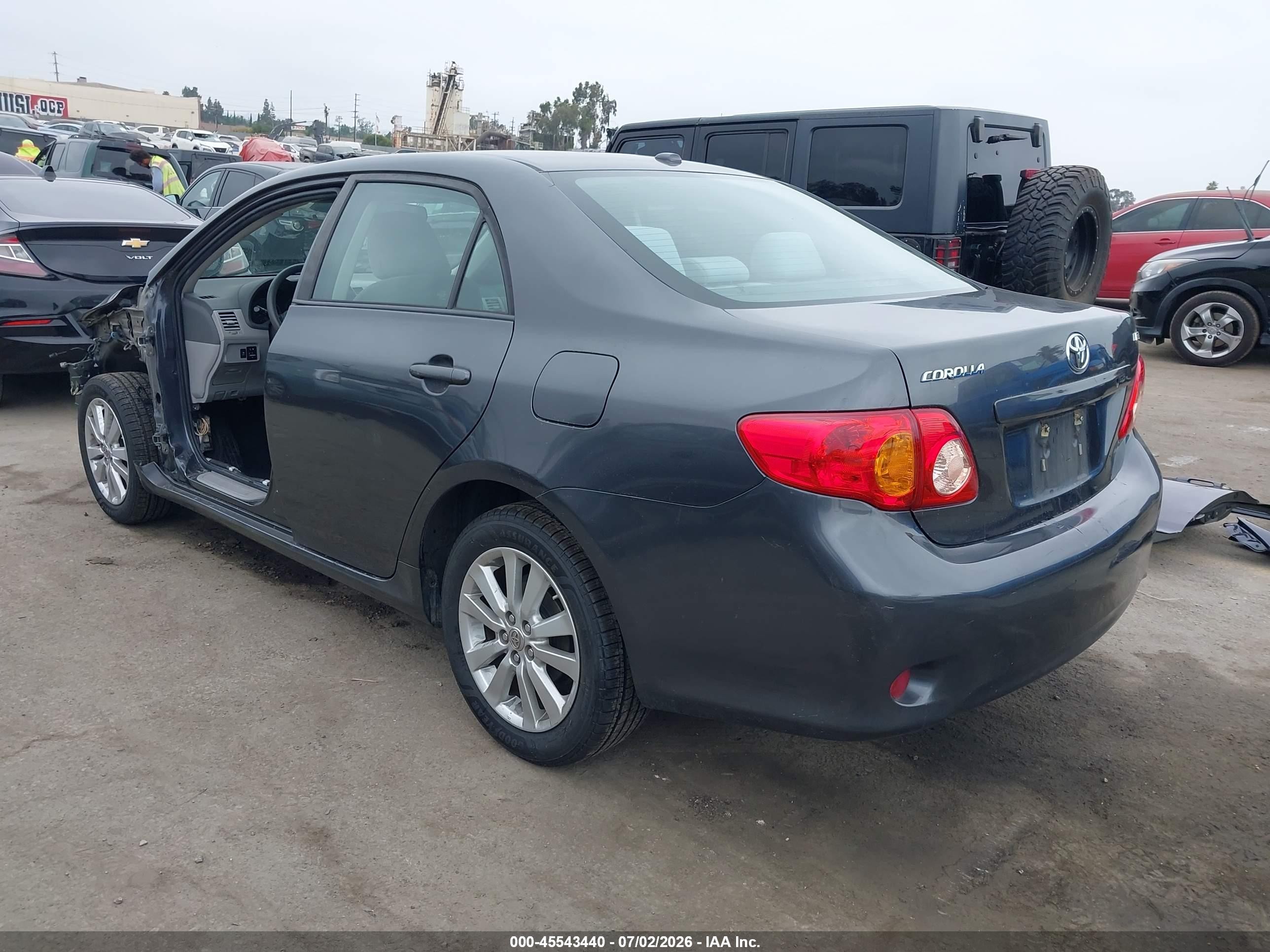 2009 Toyota Corolla Xle Gray vin: 1NXBU40E69Z110441