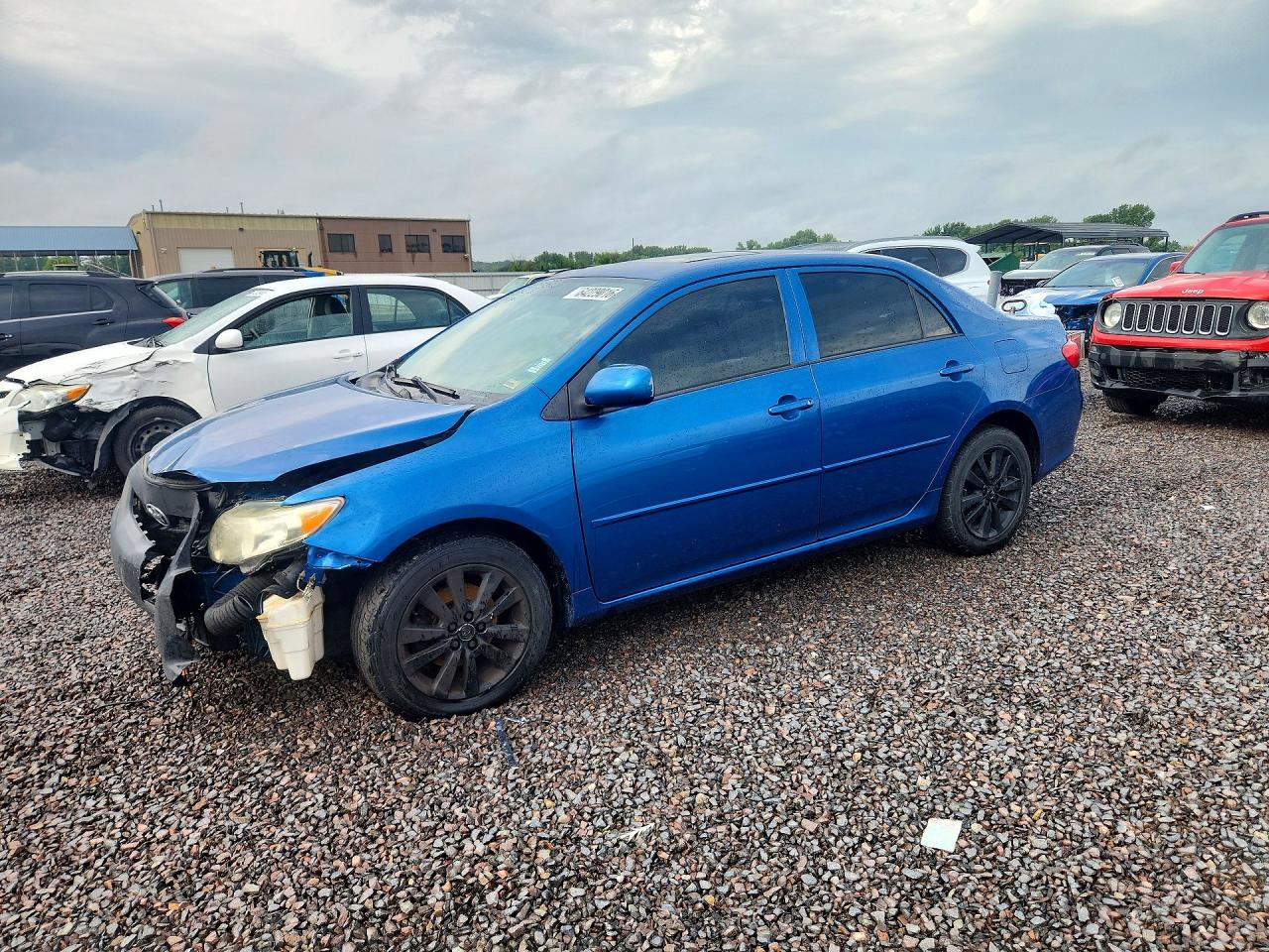2009 Toyota Corolla Blue vin: 1NXBU40E69Z122802