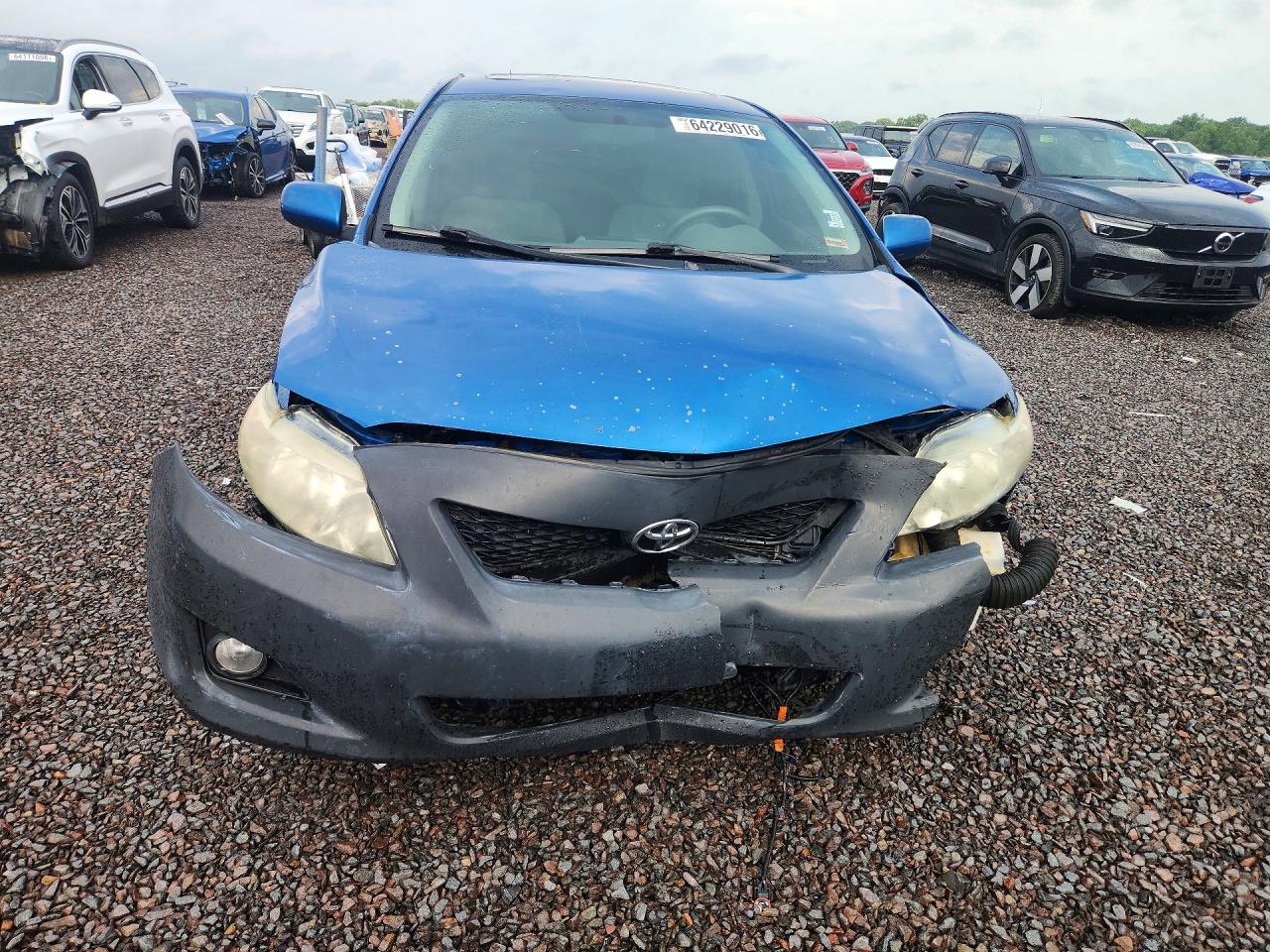 2009 Toyota Corolla Blue vin: 1NXBU40E69Z122802