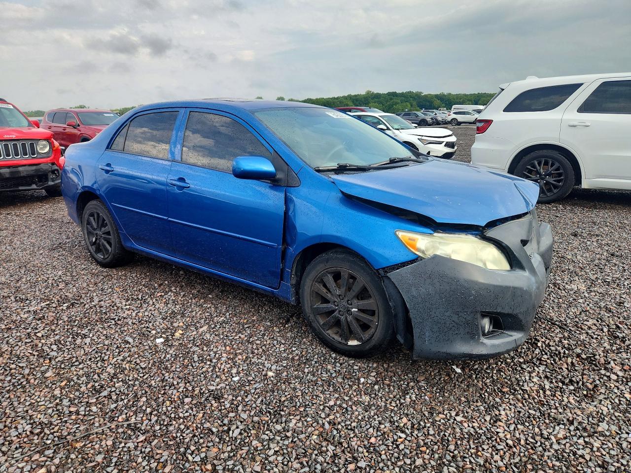2009 Toyota Corolla Blue vin: 1NXBU40E69Z122802