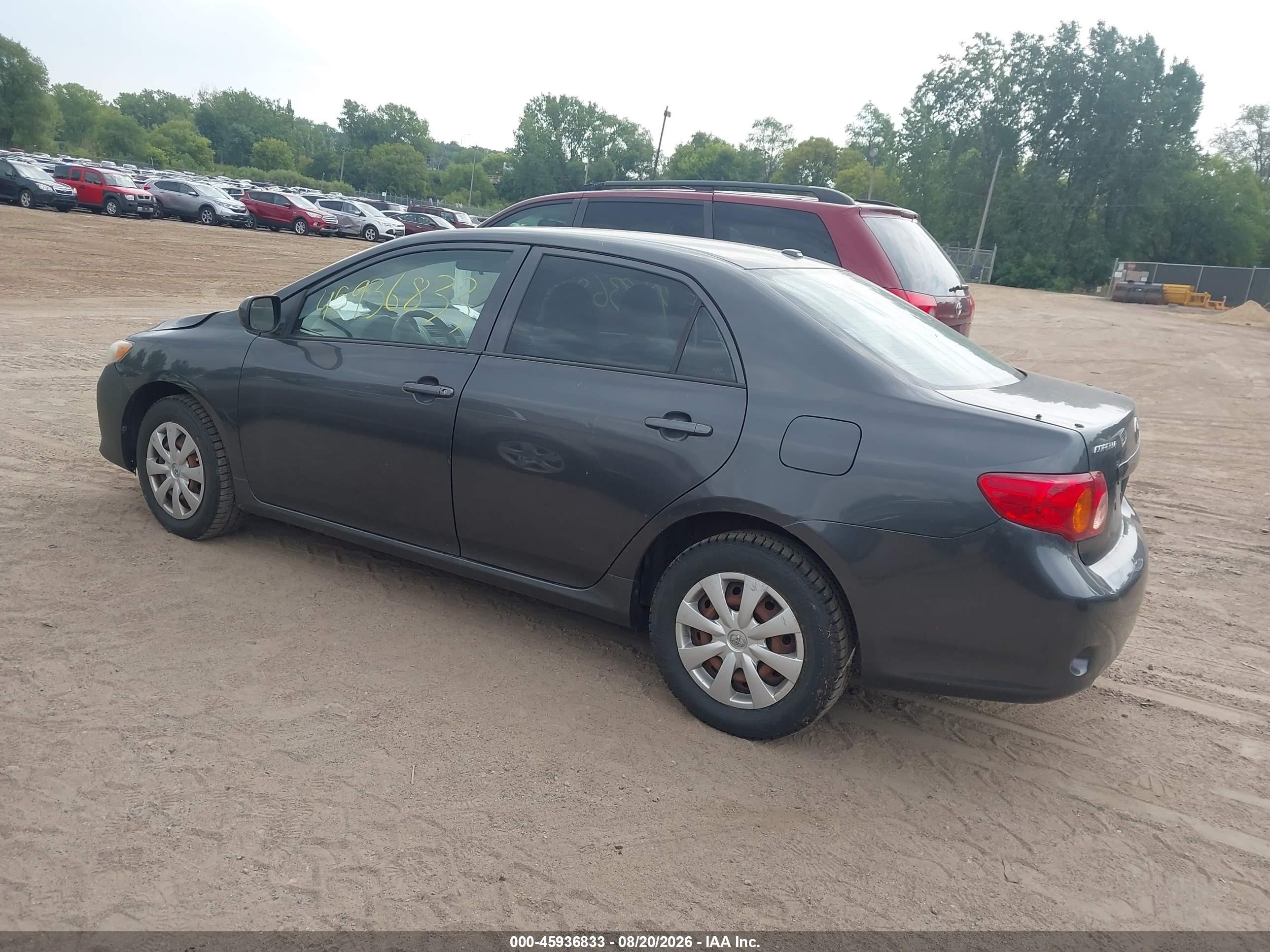 2009 Toyota Corolla Le Gray vin: 1NXBU40E69Z146226