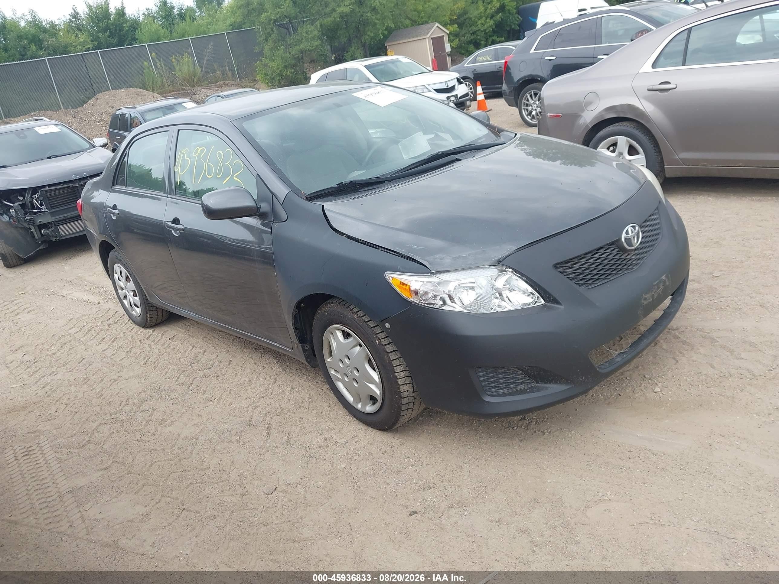 2009 Toyota Corolla Le Gray vin: 1NXBU40E69Z146226
