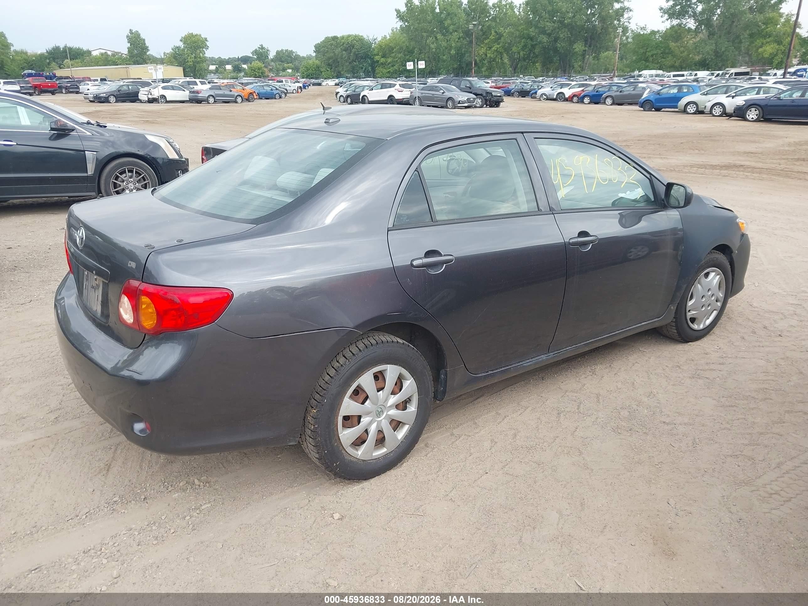 2009 Toyota Corolla Le Gray vin: 1NXBU40E69Z146226