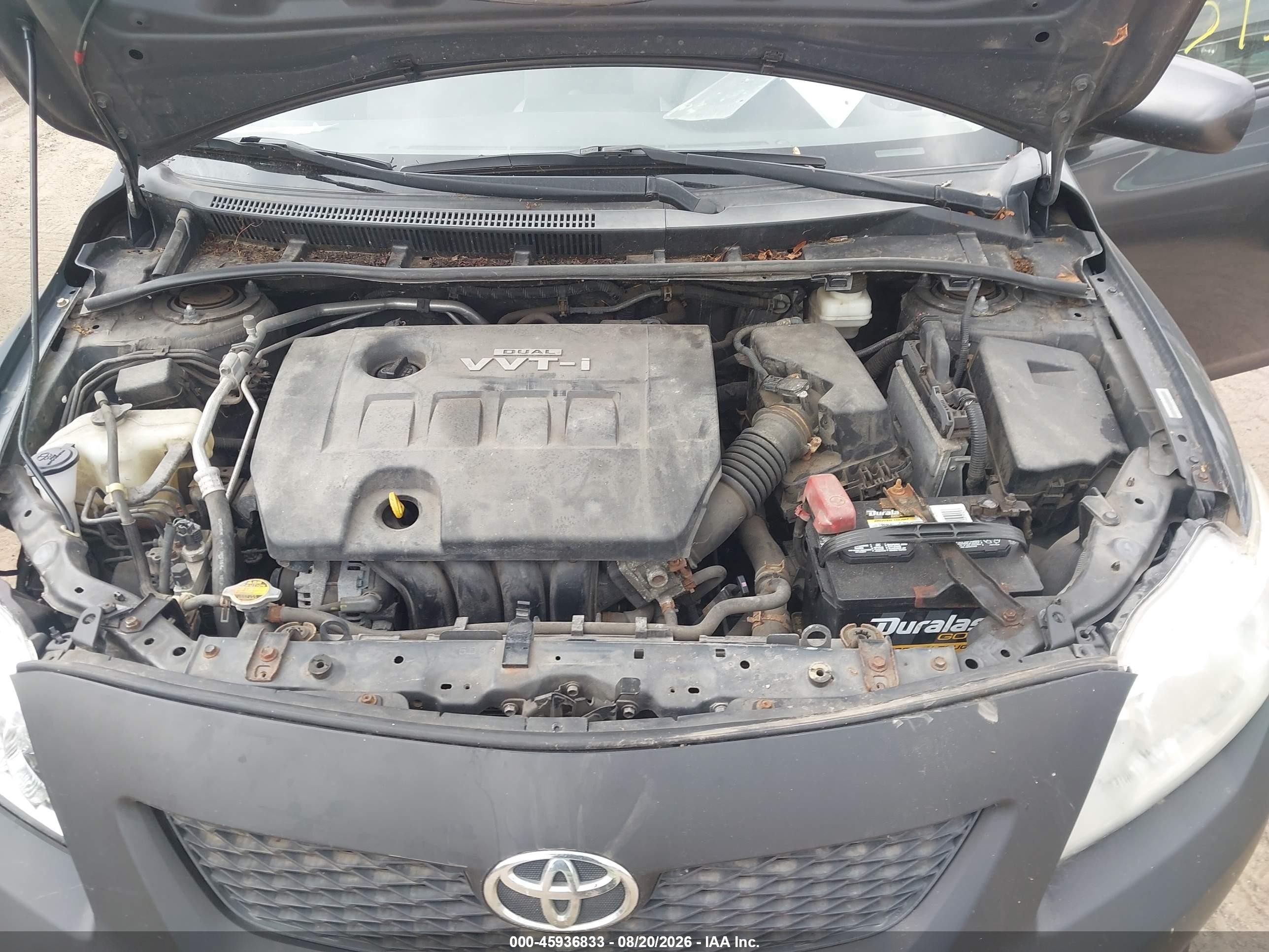 2009 Toyota Corolla Le Gray vin: 1NXBU40E69Z146226