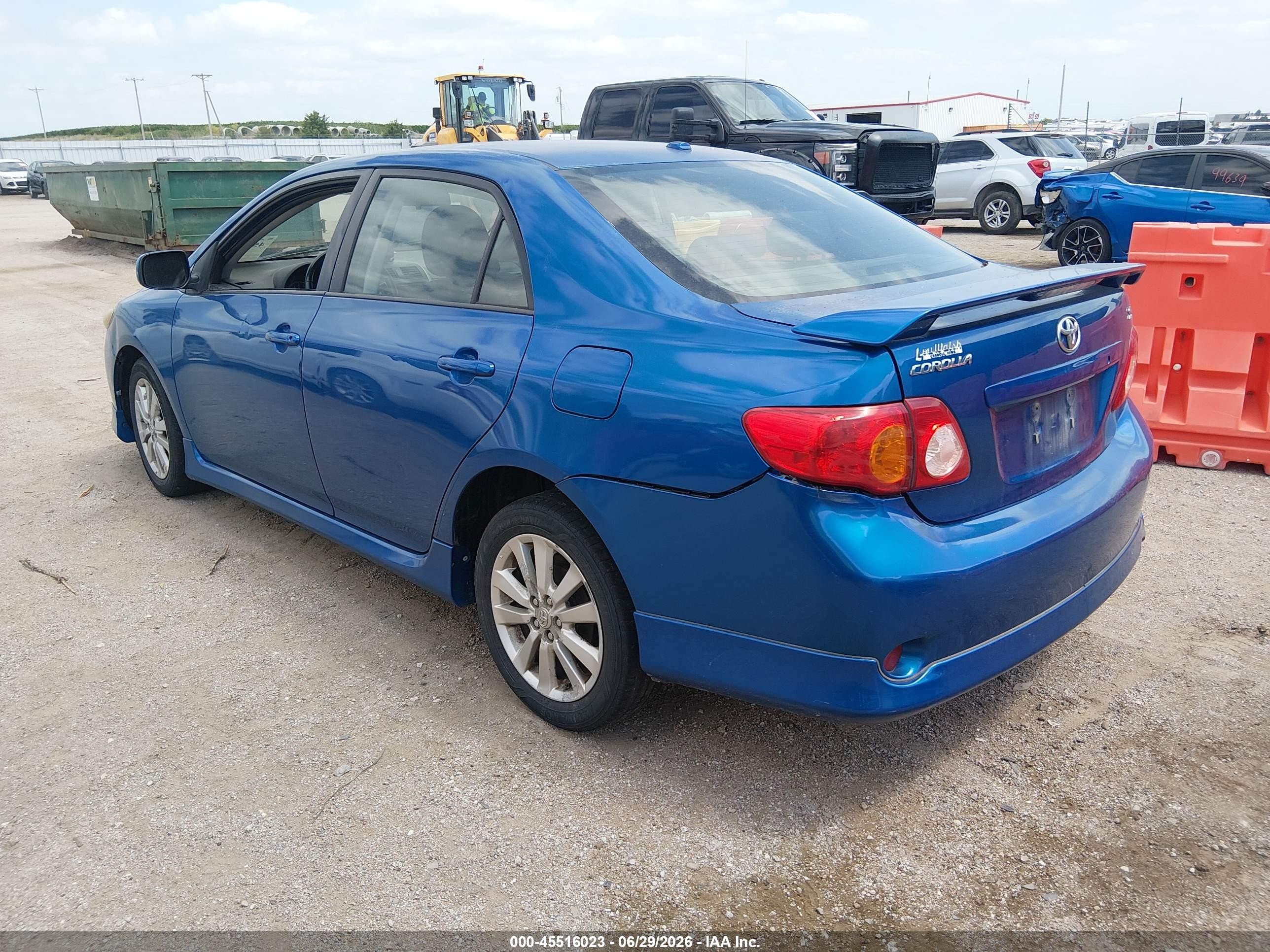 2009 Toyota Corolla S Blue vin: 1NXBU40E69Z156321