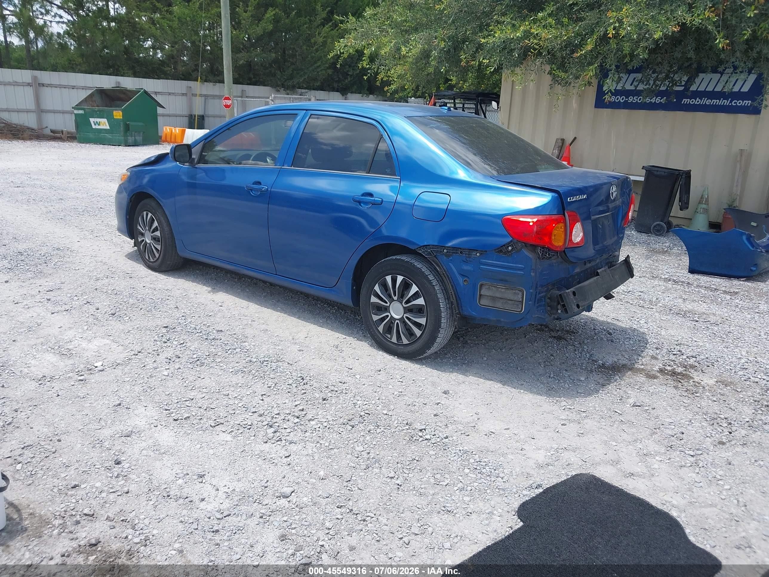 2009 Toyota Corolla Le Синий vin: 1NXBU40E69Z158196