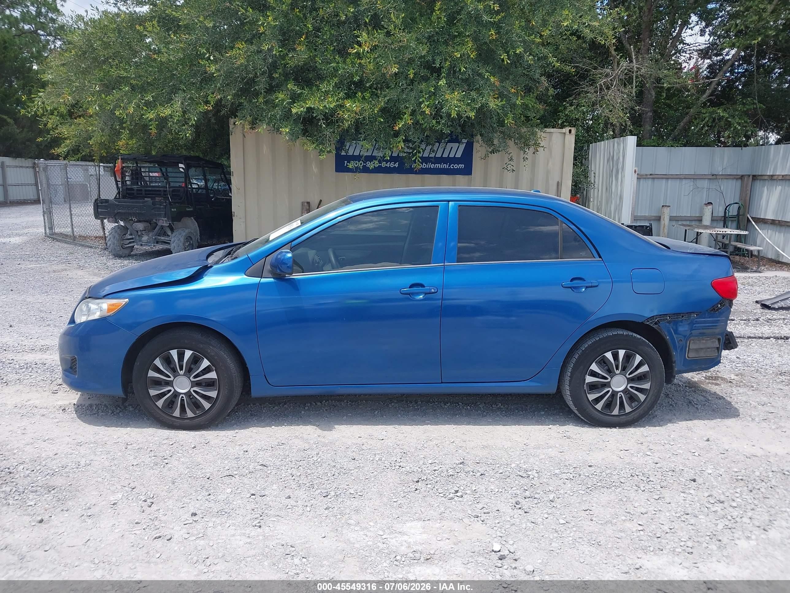 2009 Toyota Corolla Le Синий vin: 1NXBU40E69Z158196