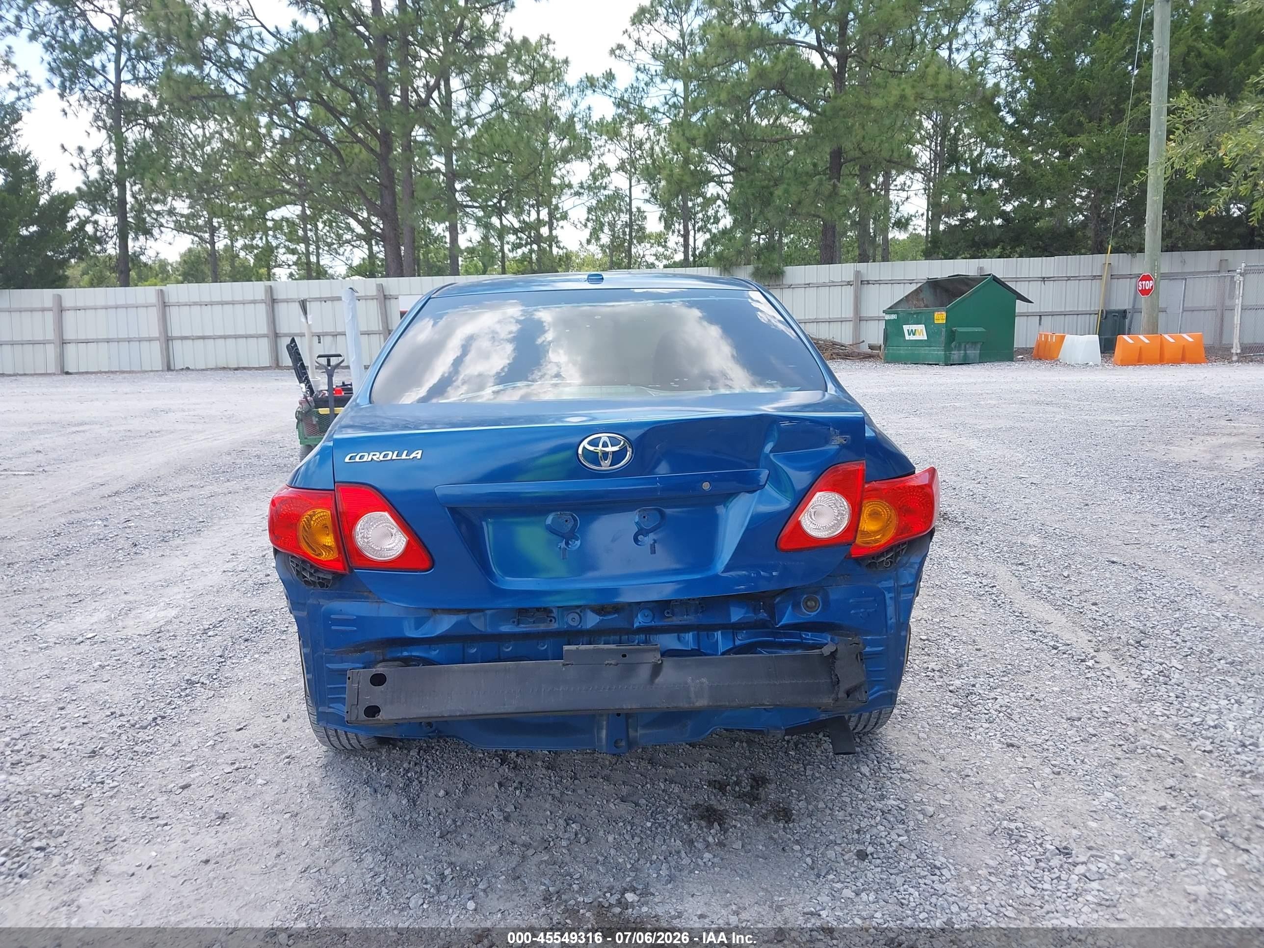 2009 Toyota Corolla Le Синий vin: 1NXBU40E69Z158196