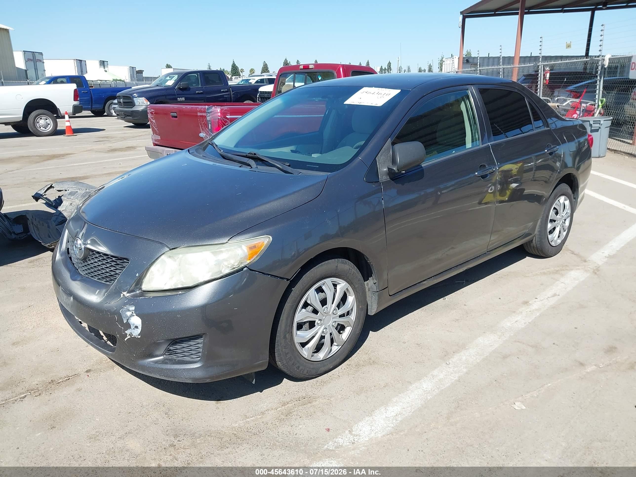 2009 Toyota Corolla Le Gray vin: 1NXBU40E79Z012115