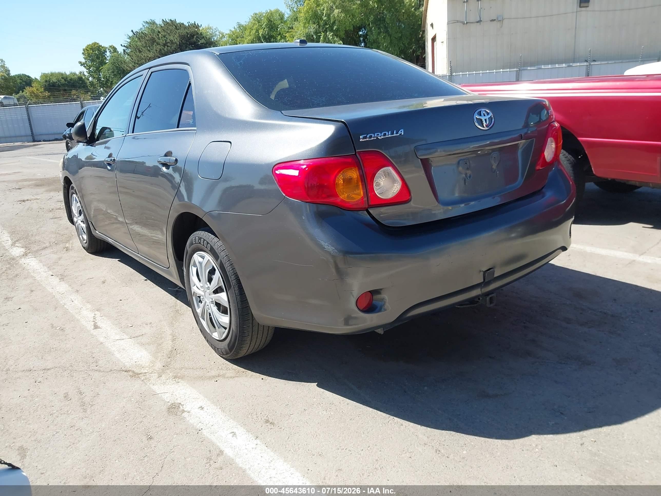 2009 Toyota Corolla Le Gray vin: 1NXBU40E79Z012115