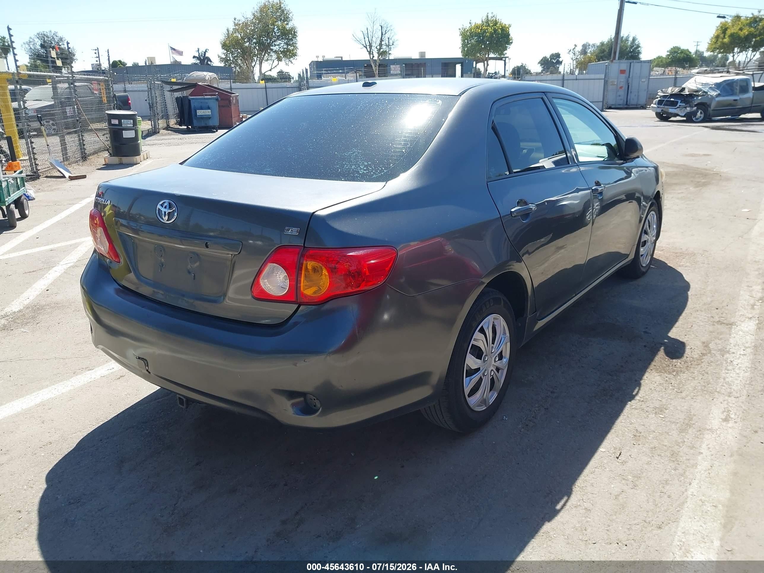 2009 Toyota Corolla Le Gray vin: 1NXBU40E79Z012115