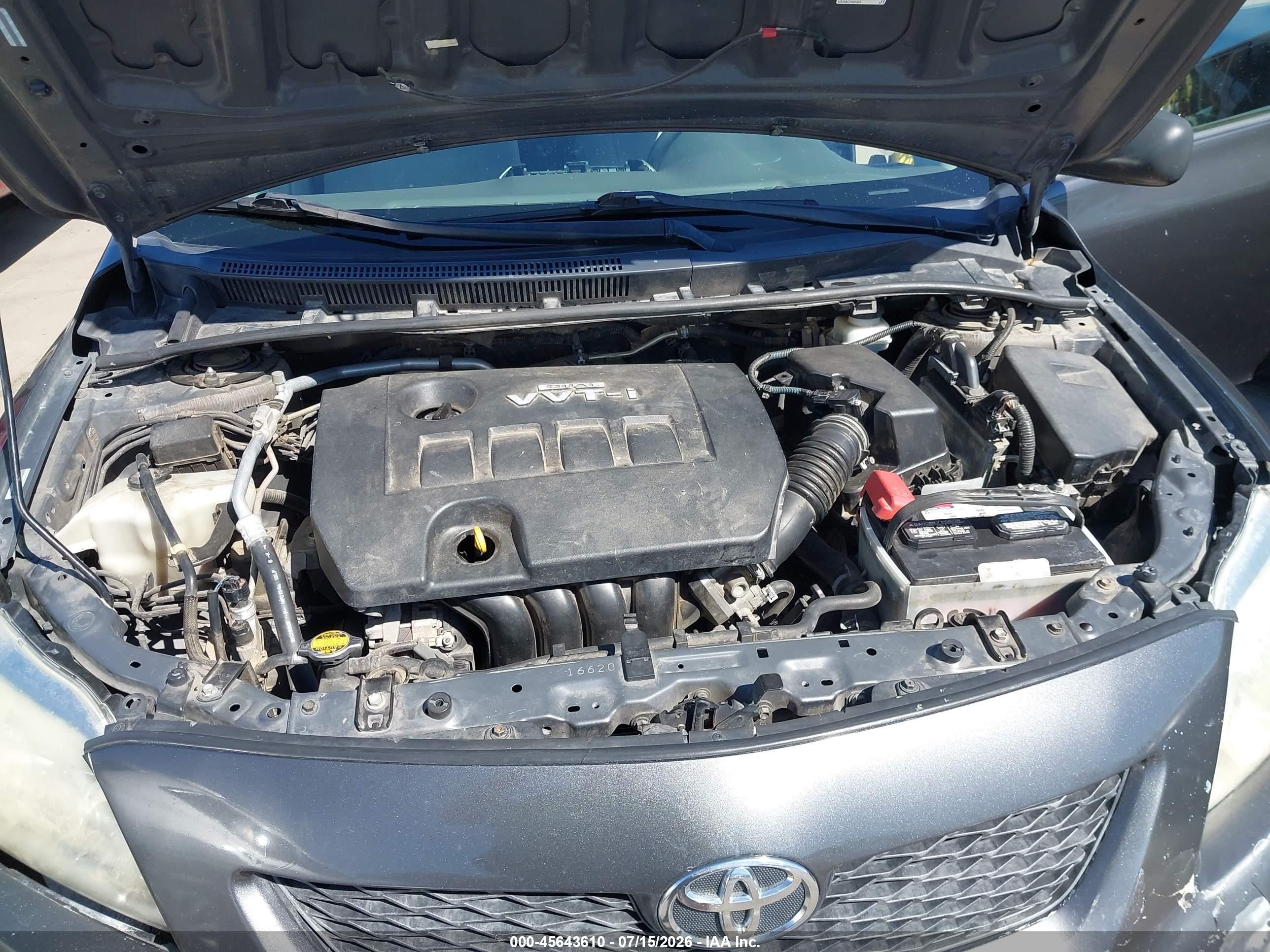 2009 Toyota Corolla Le Gray vin: 1NXBU40E79Z012115