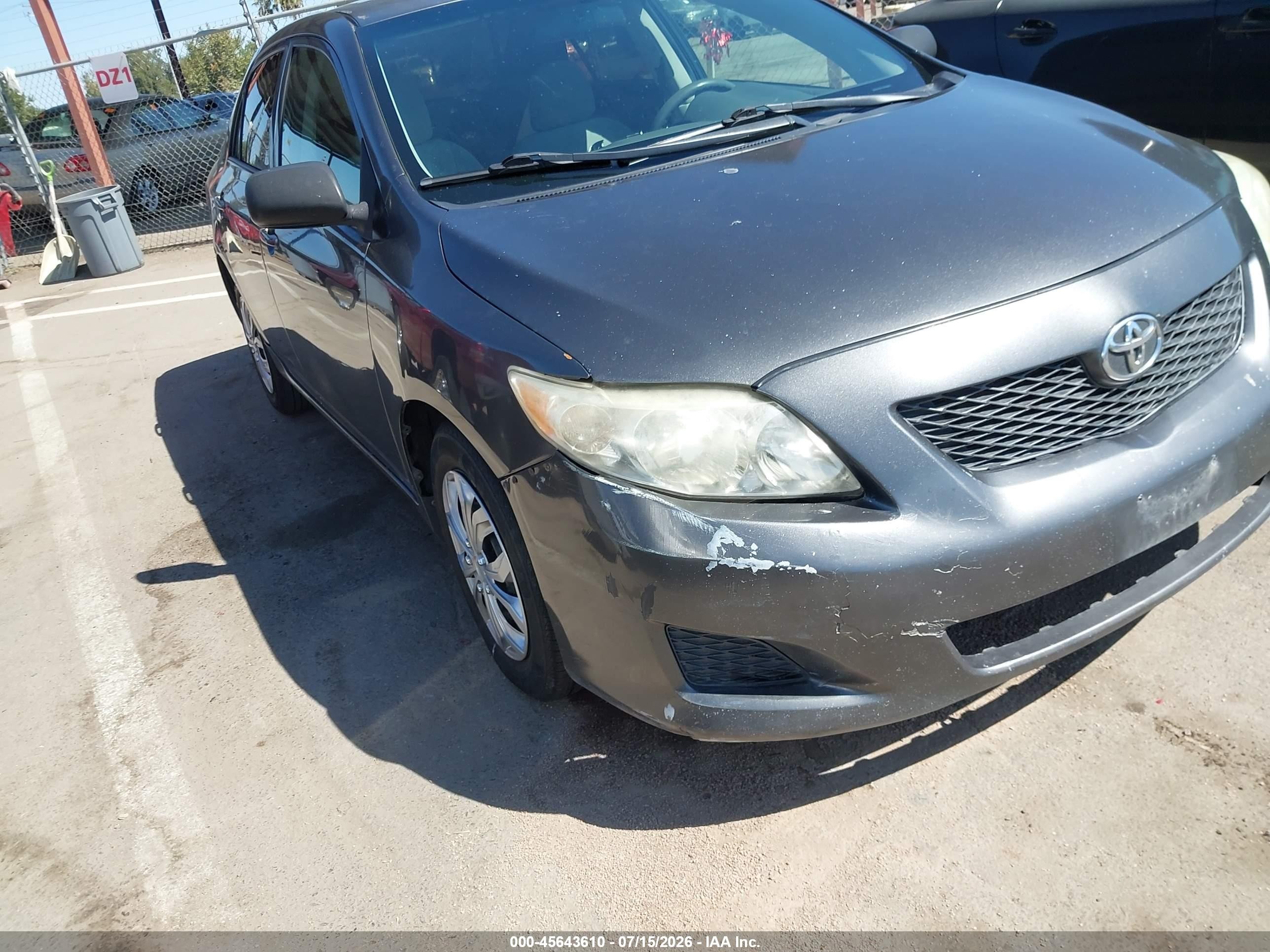 2009 Toyota Corolla Le Gray vin: 1NXBU40E79Z012115