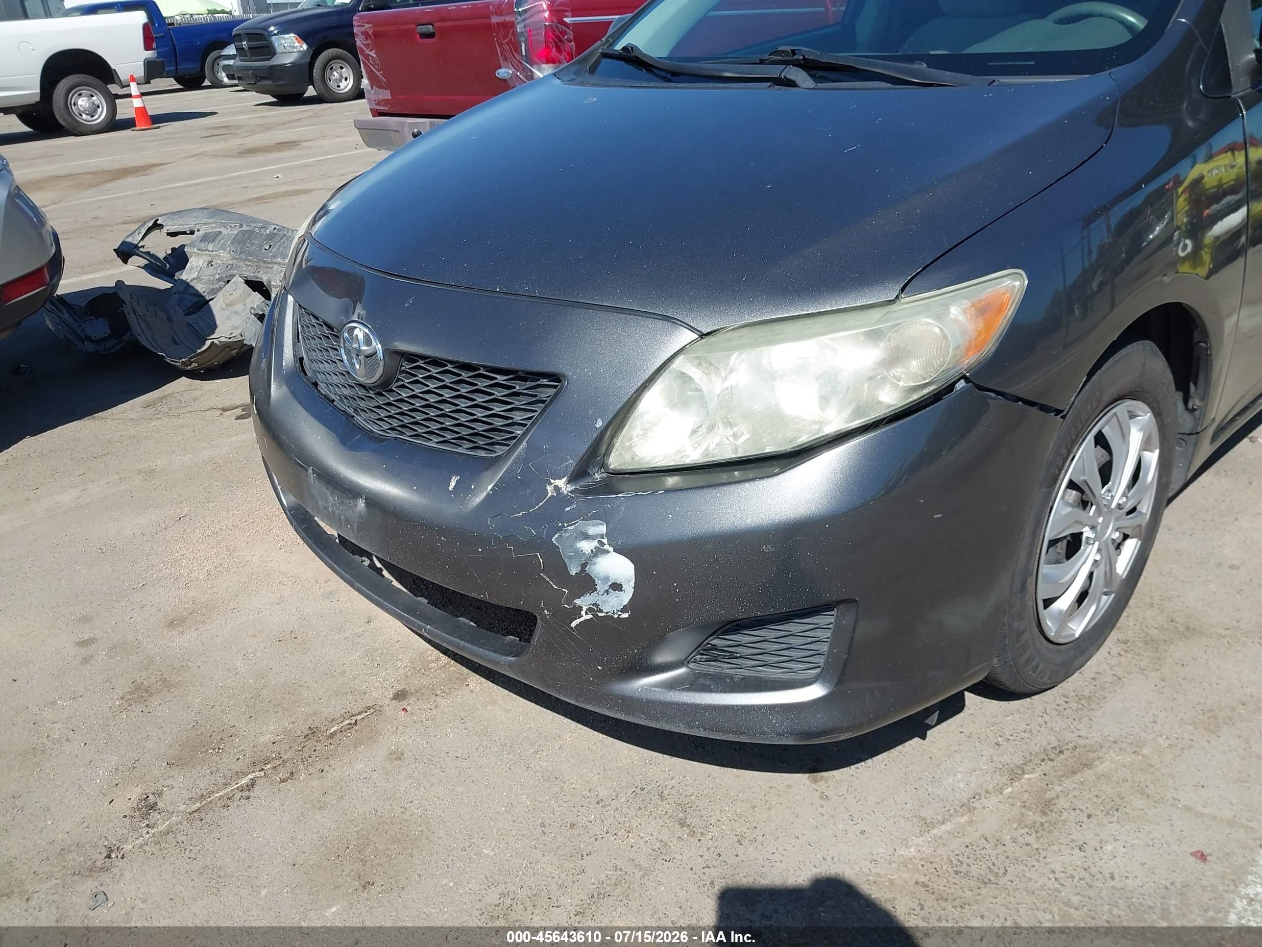 2009 Toyota Corolla Le Gray vin: 1NXBU40E79Z012115