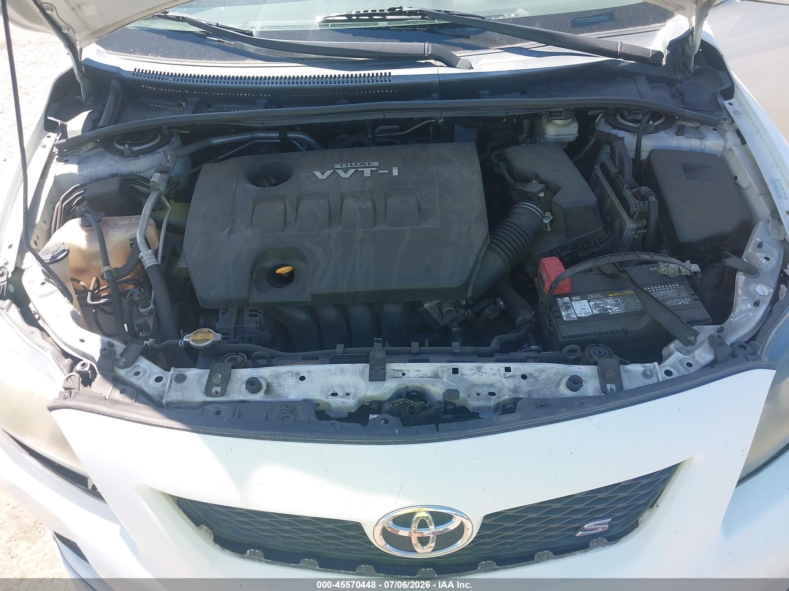 2009 Toyota Corolla S White vin: 1NXBU40E79Z014074