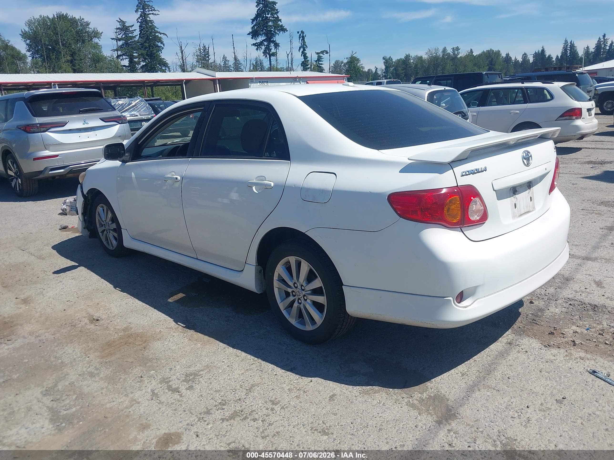 2009 Toyota Corolla S White vin: 1NXBU40E79Z014074