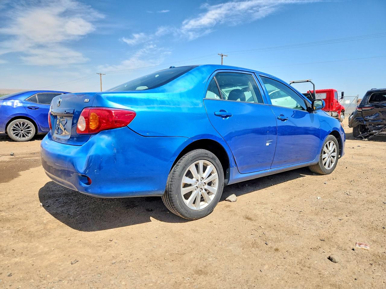 2009 Toyota Corolla Le Blue vin: 1NXBU40E79Z028945