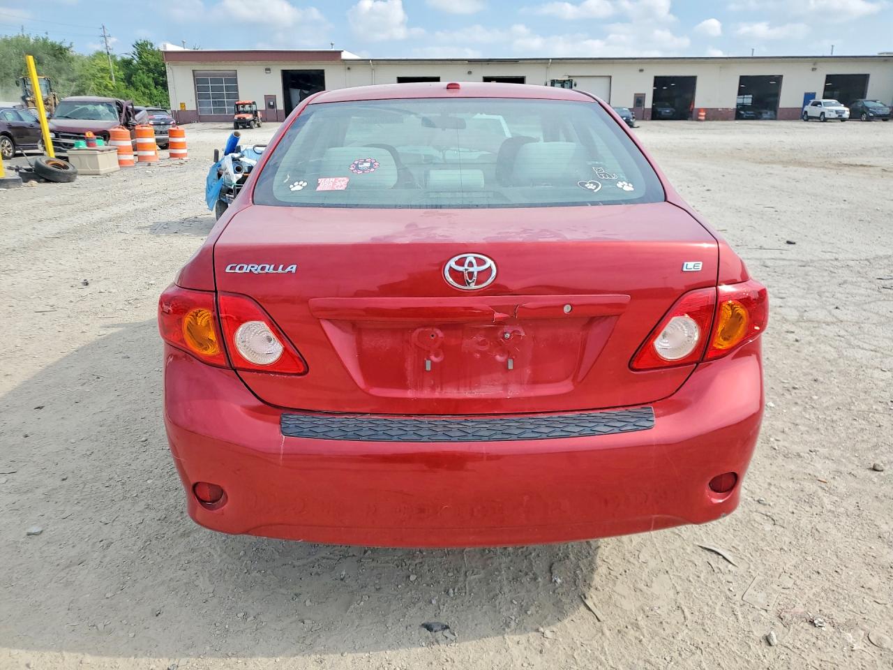 2009 Toyota Corolla Le Red vin: 1NXBU40E79Z034874