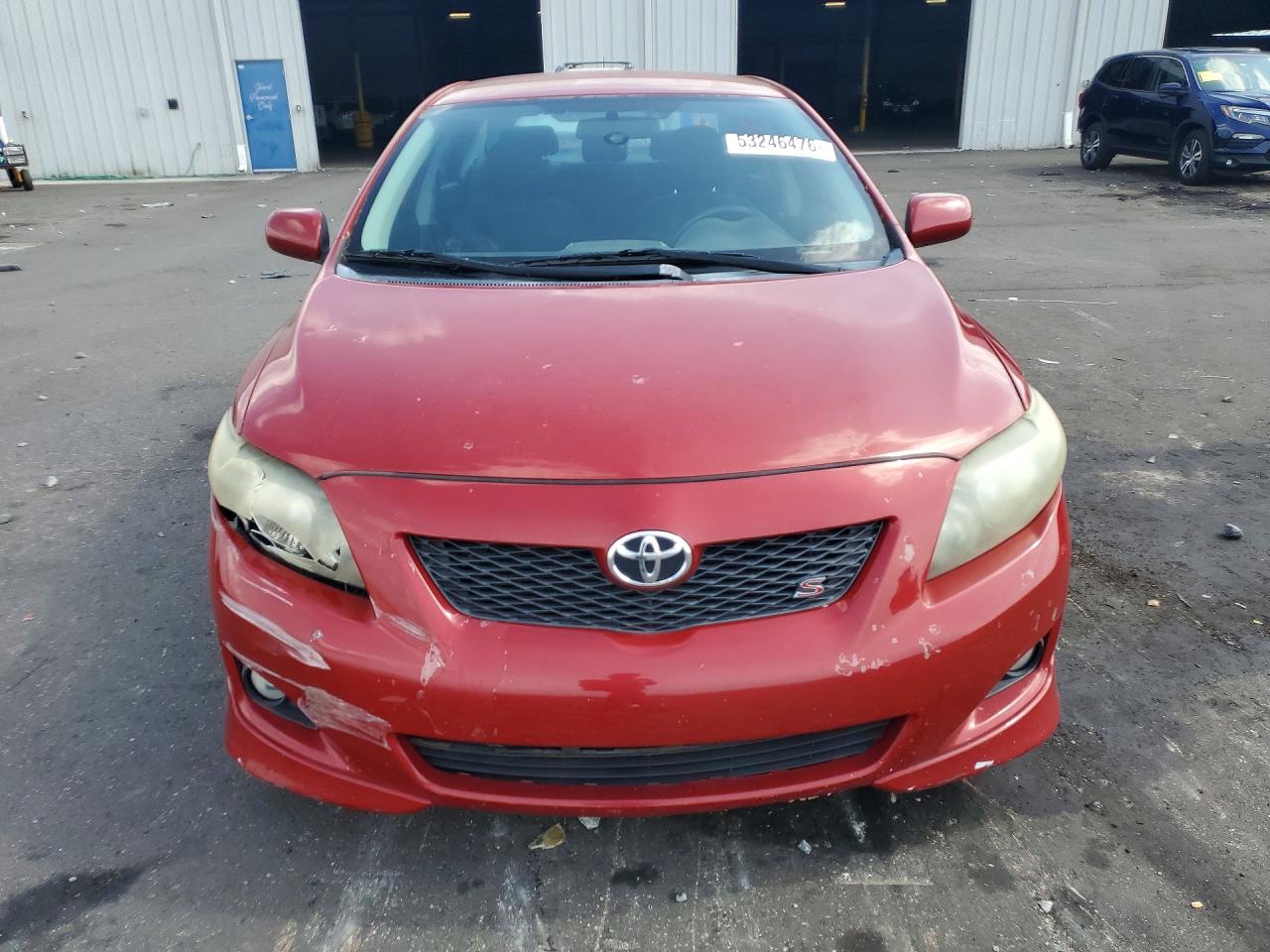 2009 Toyota Corolla S Red vin: 1NXBU40E79Z044613