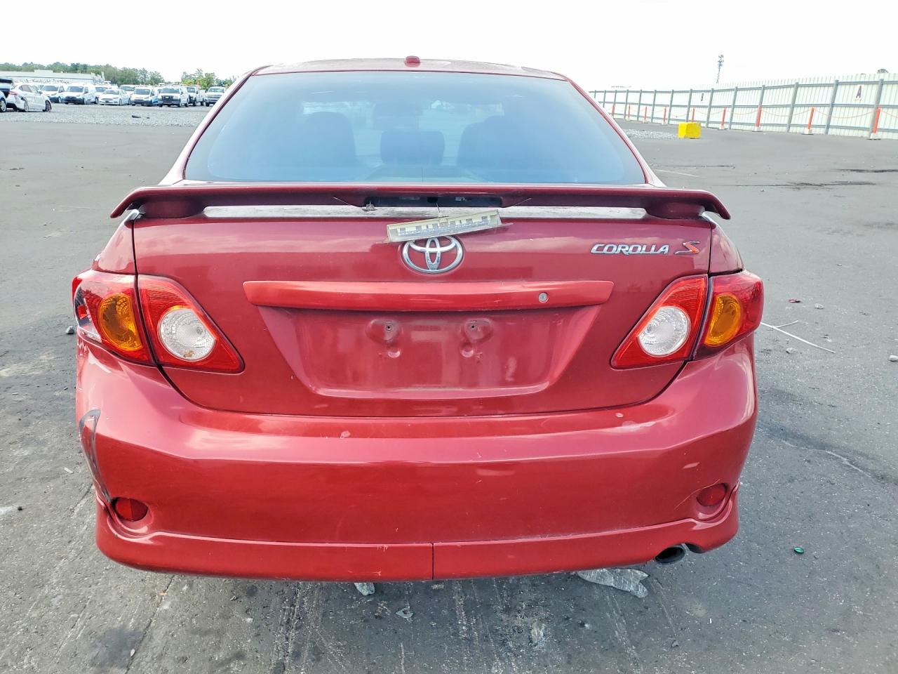 2009 Toyota Corolla S Red vin: 1NXBU40E79Z044613