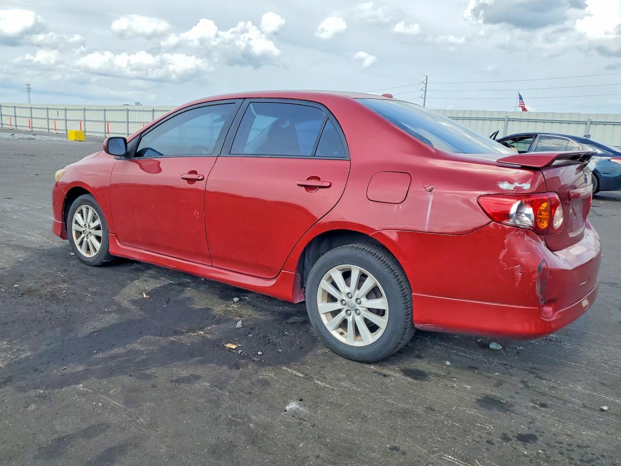 2009 Toyota Corolla S Red vin: 1NXBU40E79Z044613