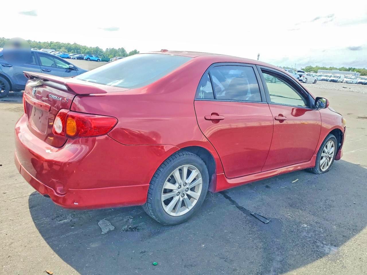 2009 Toyota Corolla S Red vin: 1NXBU40E79Z044613