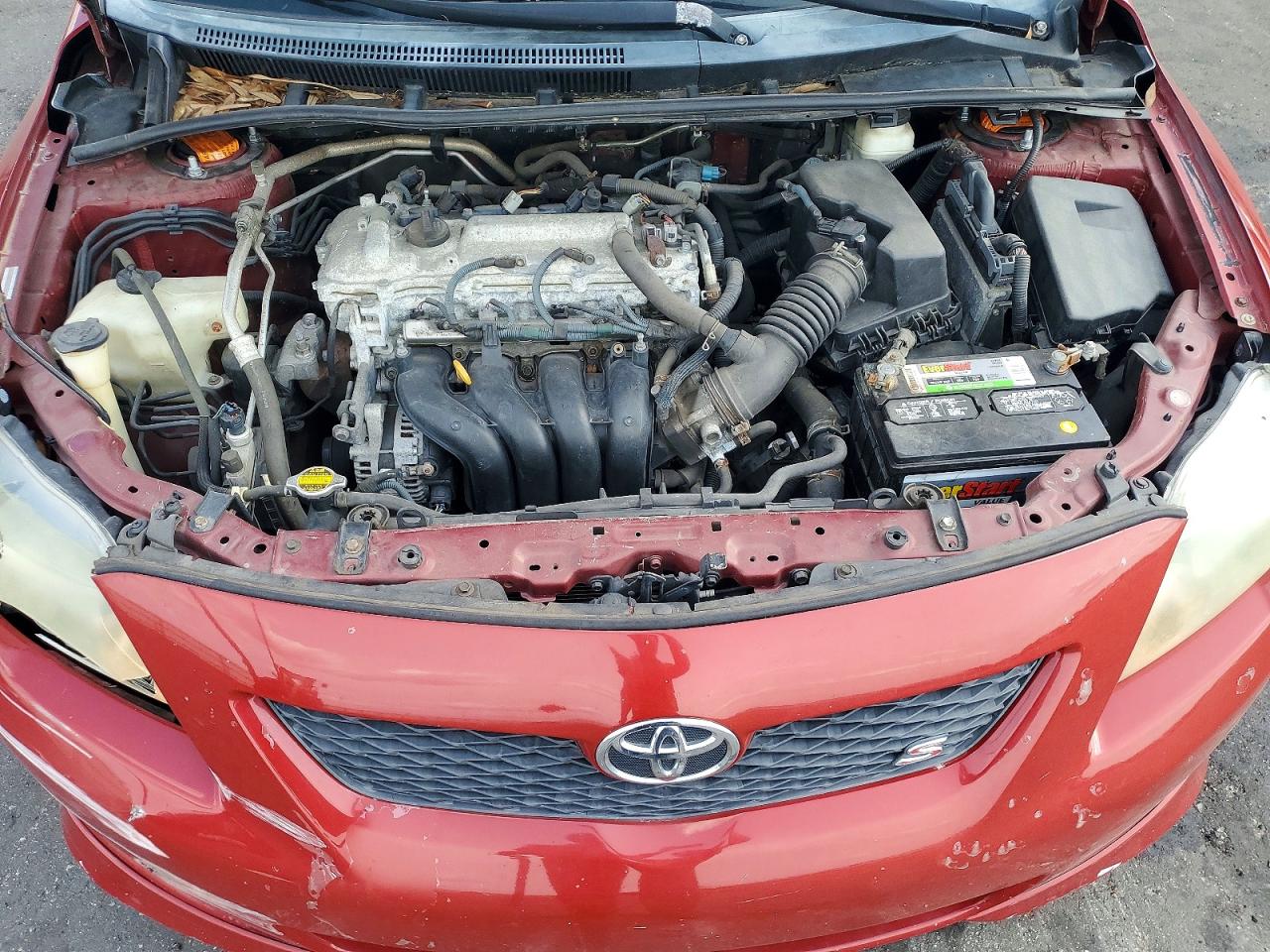 2009 Toyota Corolla S Red vin: 1NXBU40E79Z044613