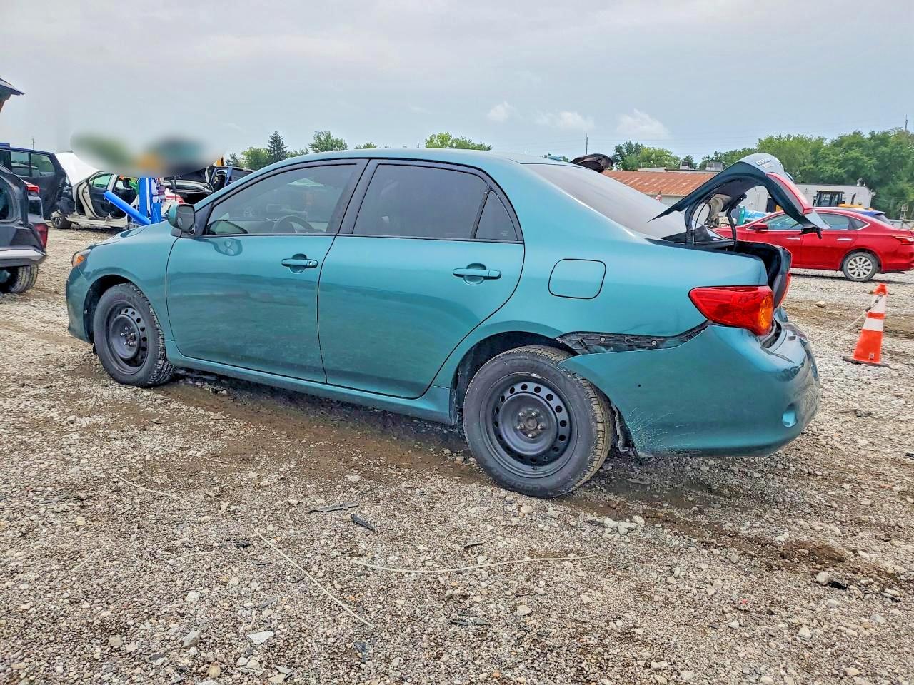 2009 Toyota Corolla Xle Teal vin: 1NXBU40E79Z049911