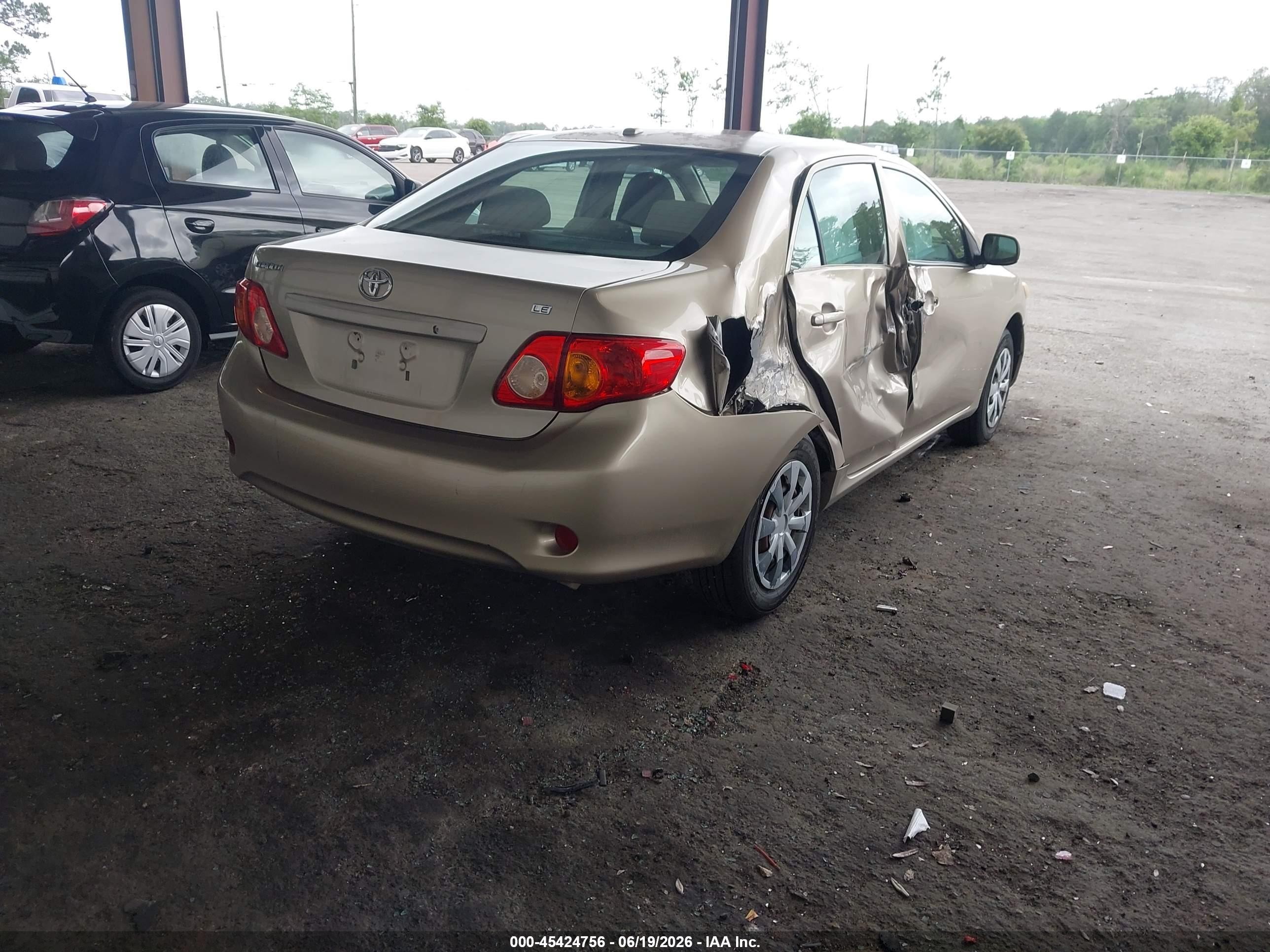 2009 Toyota Corolla Le Gold vin: 1NXBU40E79Z054199