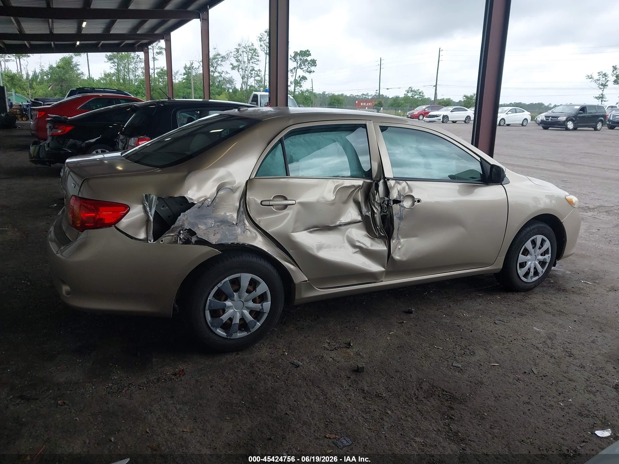 2009 Toyota Corolla Le Gold vin: 1NXBU40E79Z054199