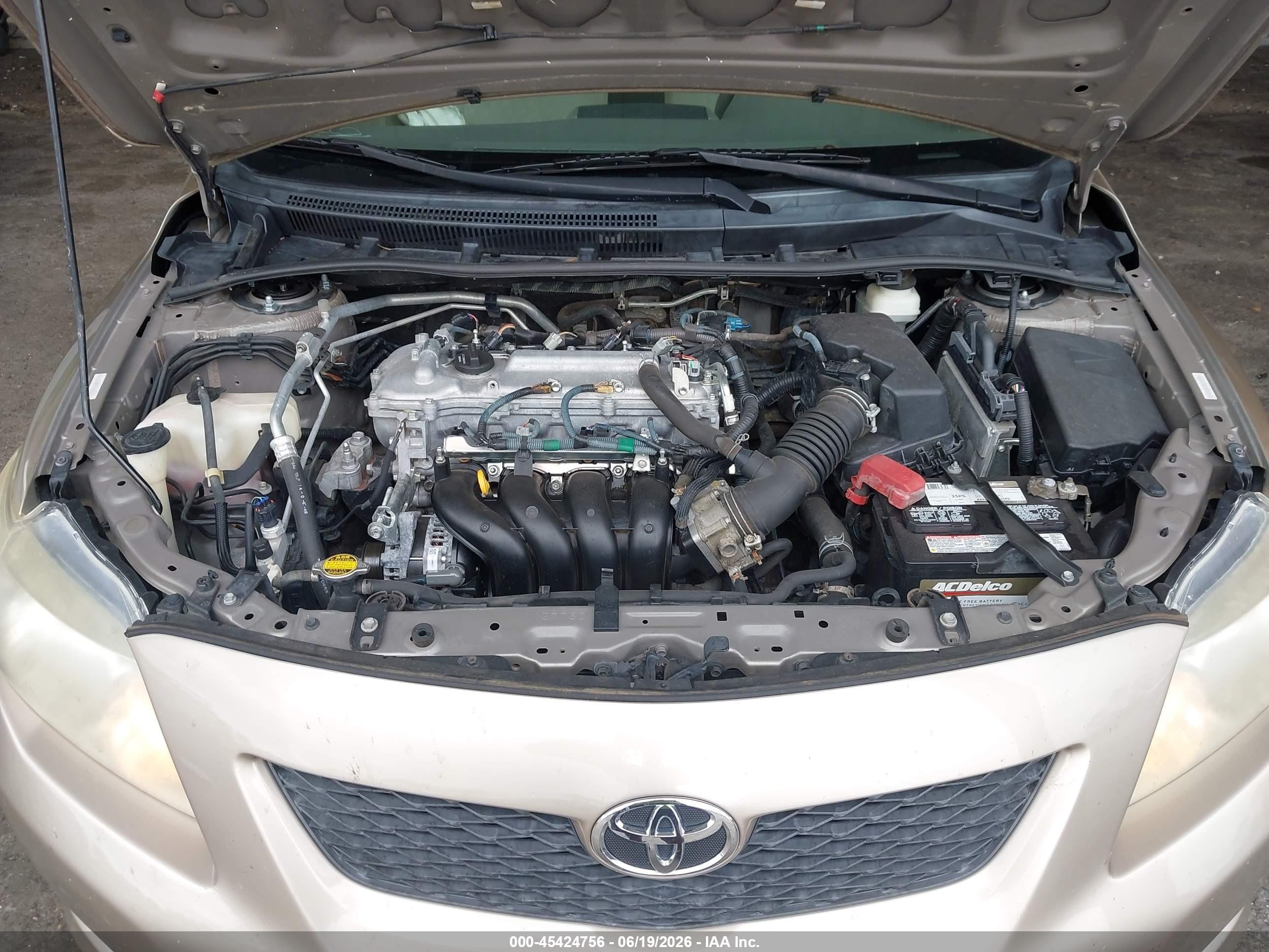 2009 Toyota Corolla Le Gold vin: 1NXBU40E79Z054199
