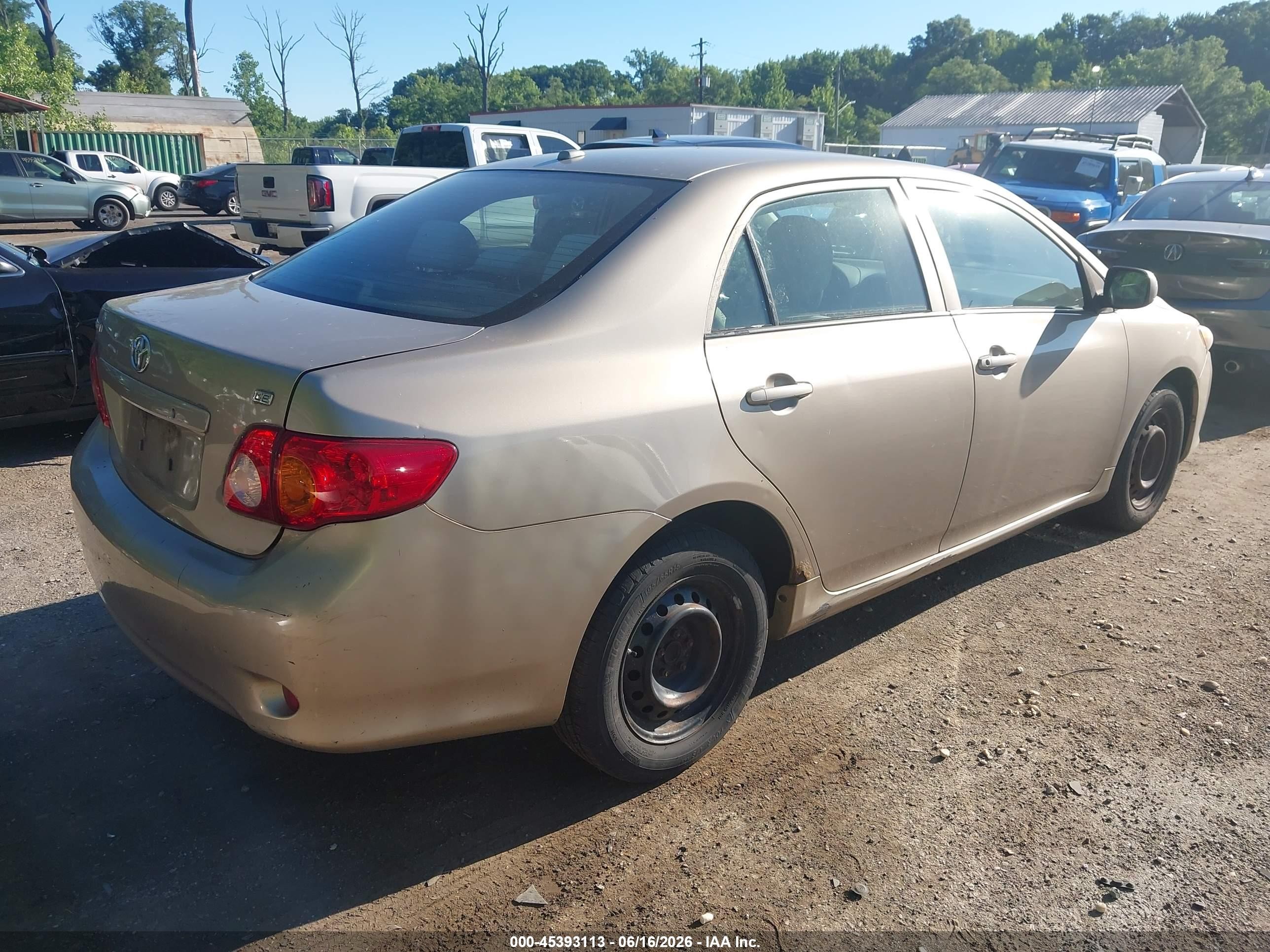 2009 Toyota Corolla Le Gold vin: 1NXBU40E79Z062772