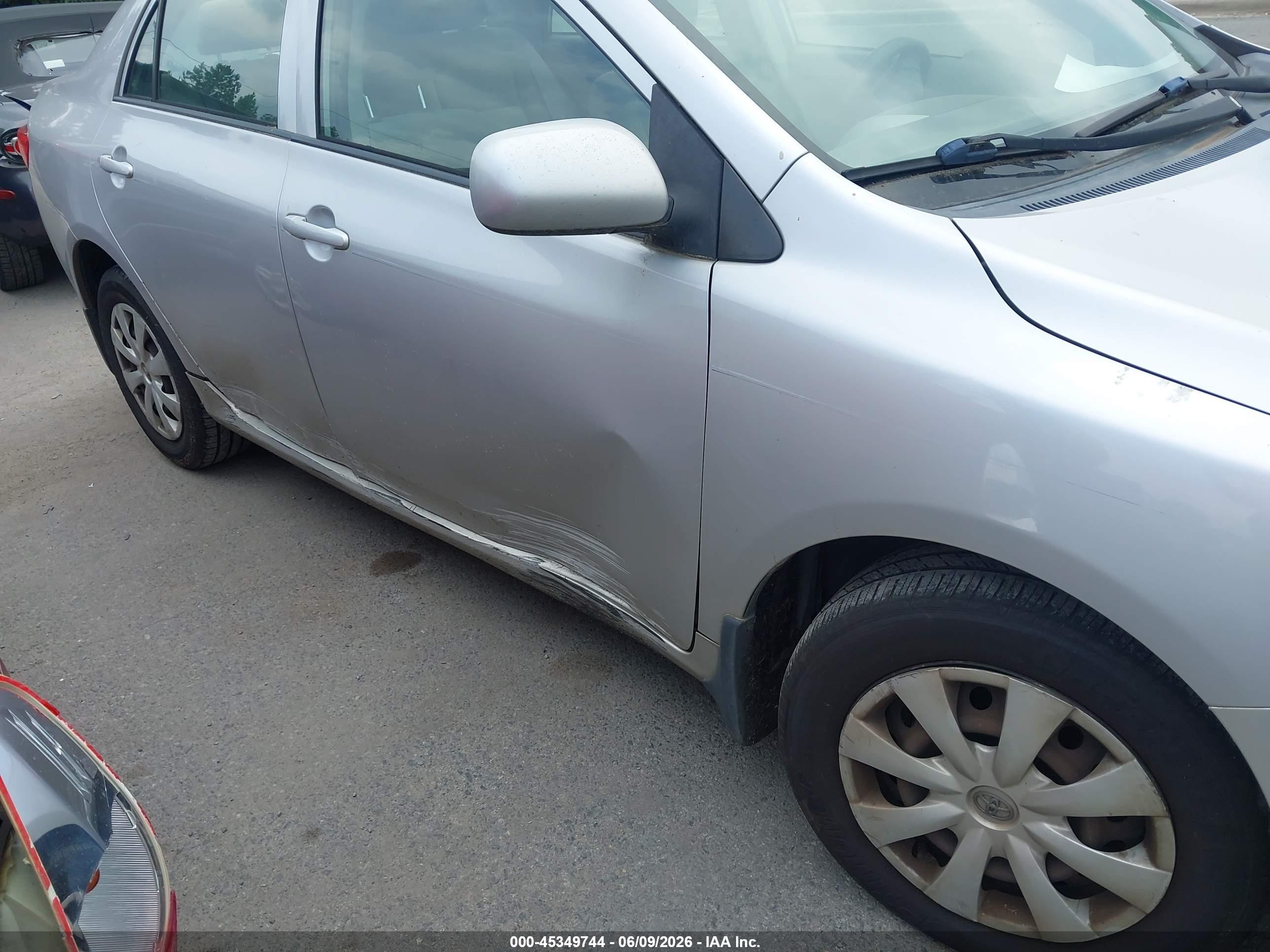 2009 Toyota Corolla Le Серебряный vin: 1NXBU40E79Z064716
