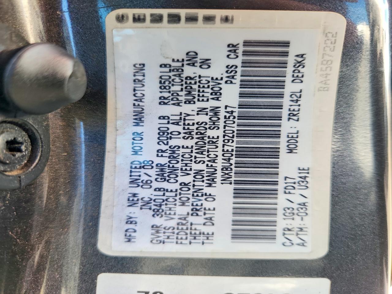2009 Toyota Corolla S Gray vin: 1NXBU40E79Z070547