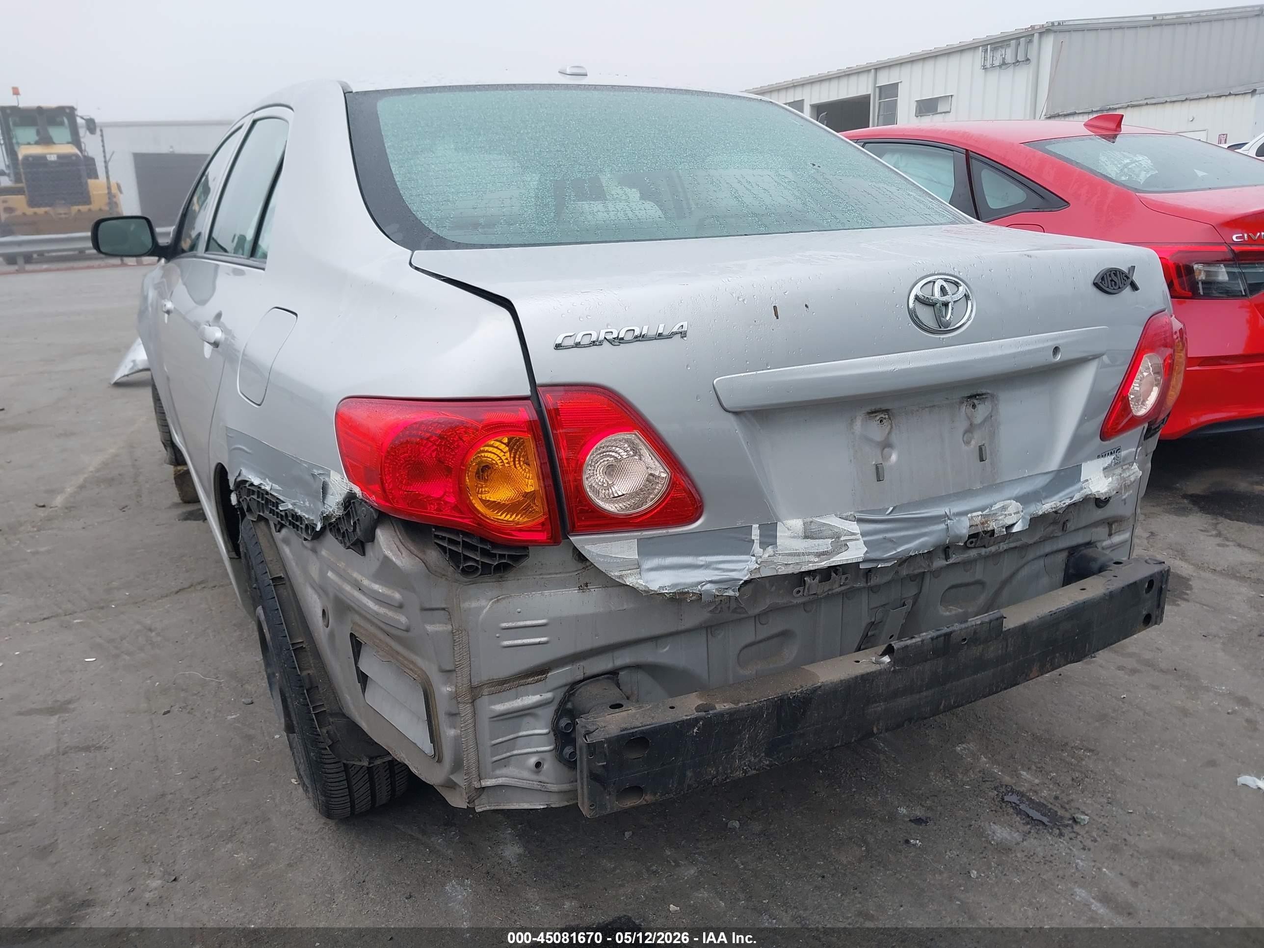 2009 Toyota Corolla   Серебряный vin: 1NXBU40E79Z096050