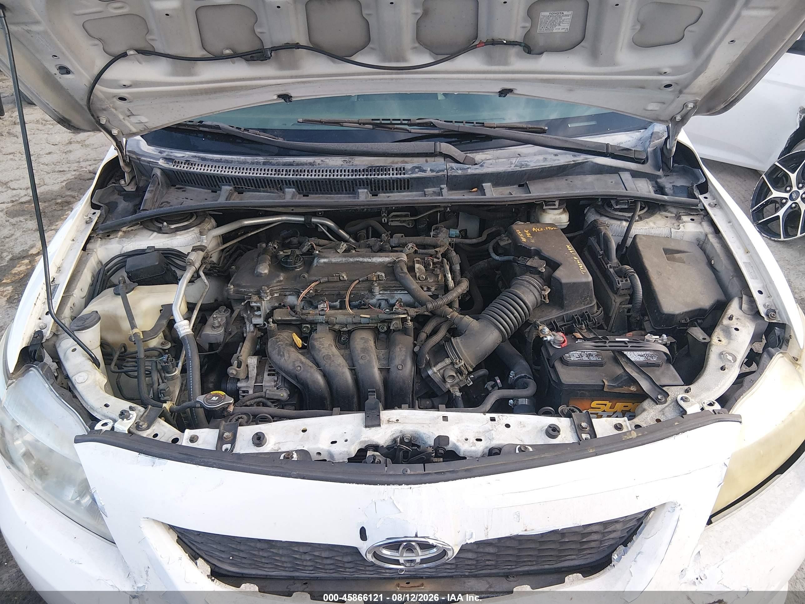2009 Toyota Corolla Le White vin: 1NXBU40E79Z098106