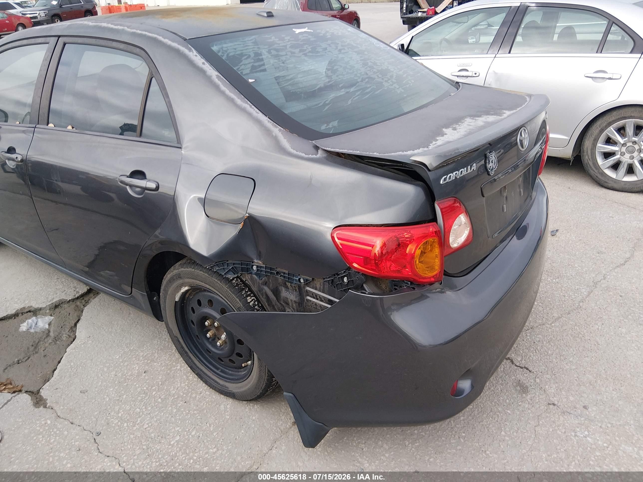 2009 Toyota Corolla Xle Gray vin: 1NXBU40E79Z099689