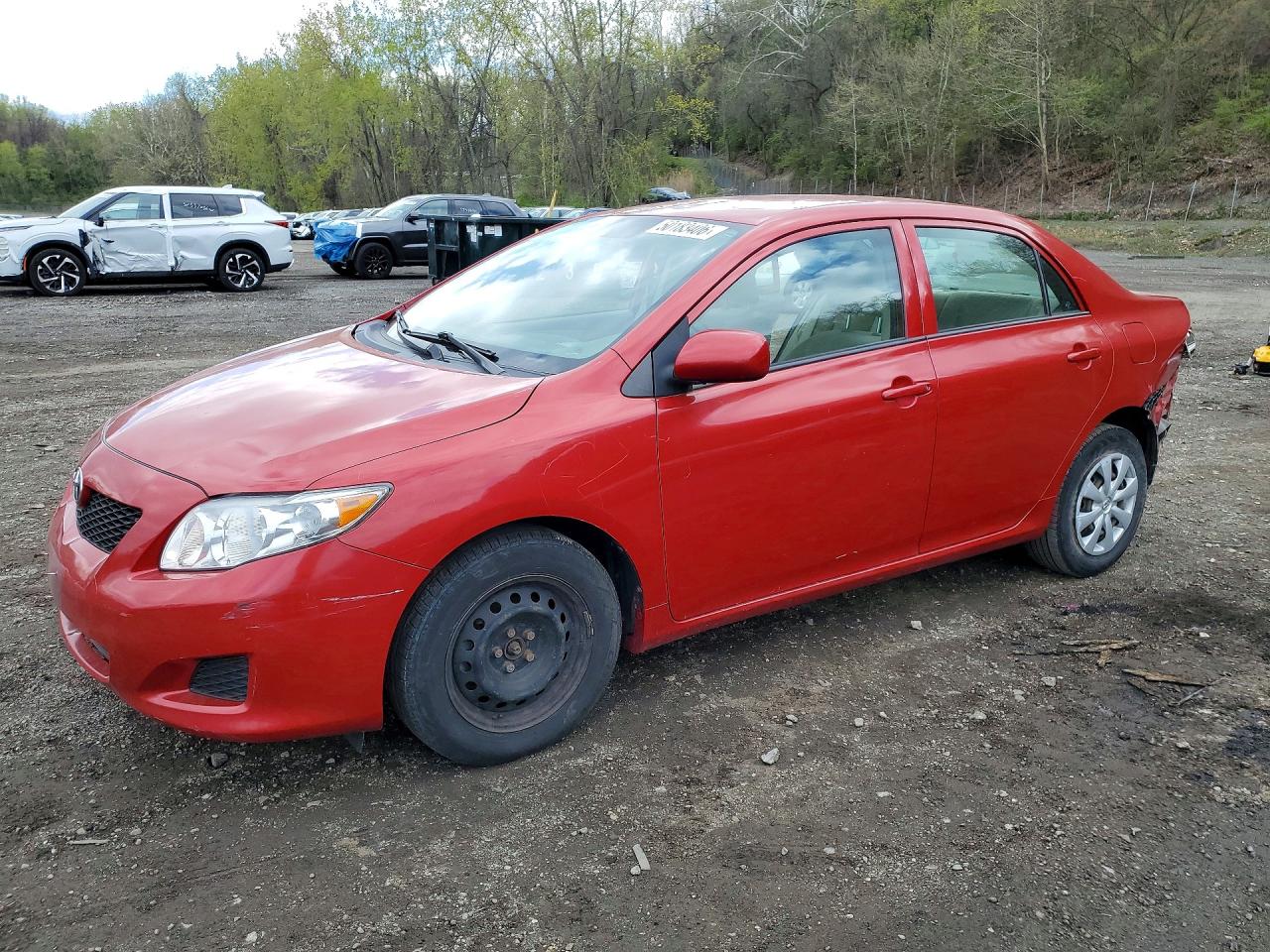 2009 Toyota Corolla Le Red vin: 1NXBU40E79Z103658