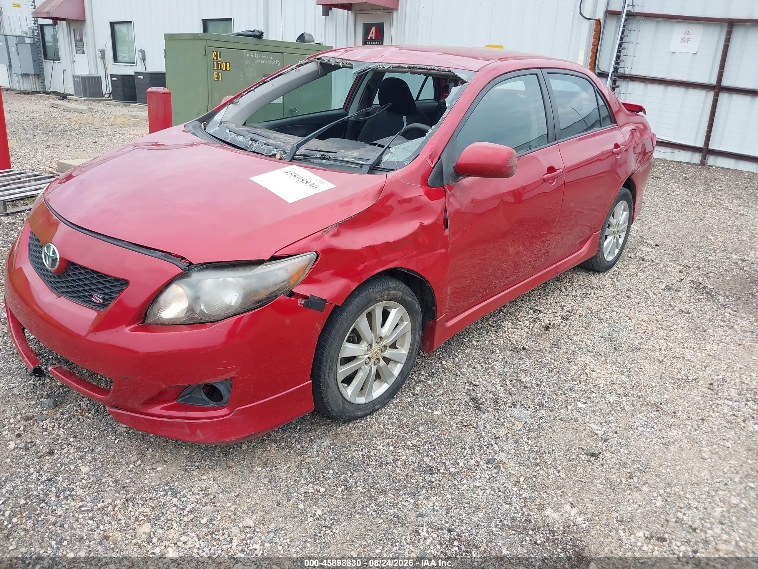 2009 Toyota Corolla S Red vin: 1NXBU40E79Z109251