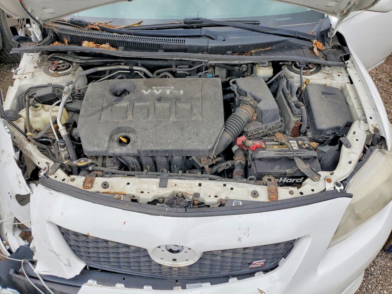 2009 Toyota Corolla White vin: 1NXBU40E79Z110612