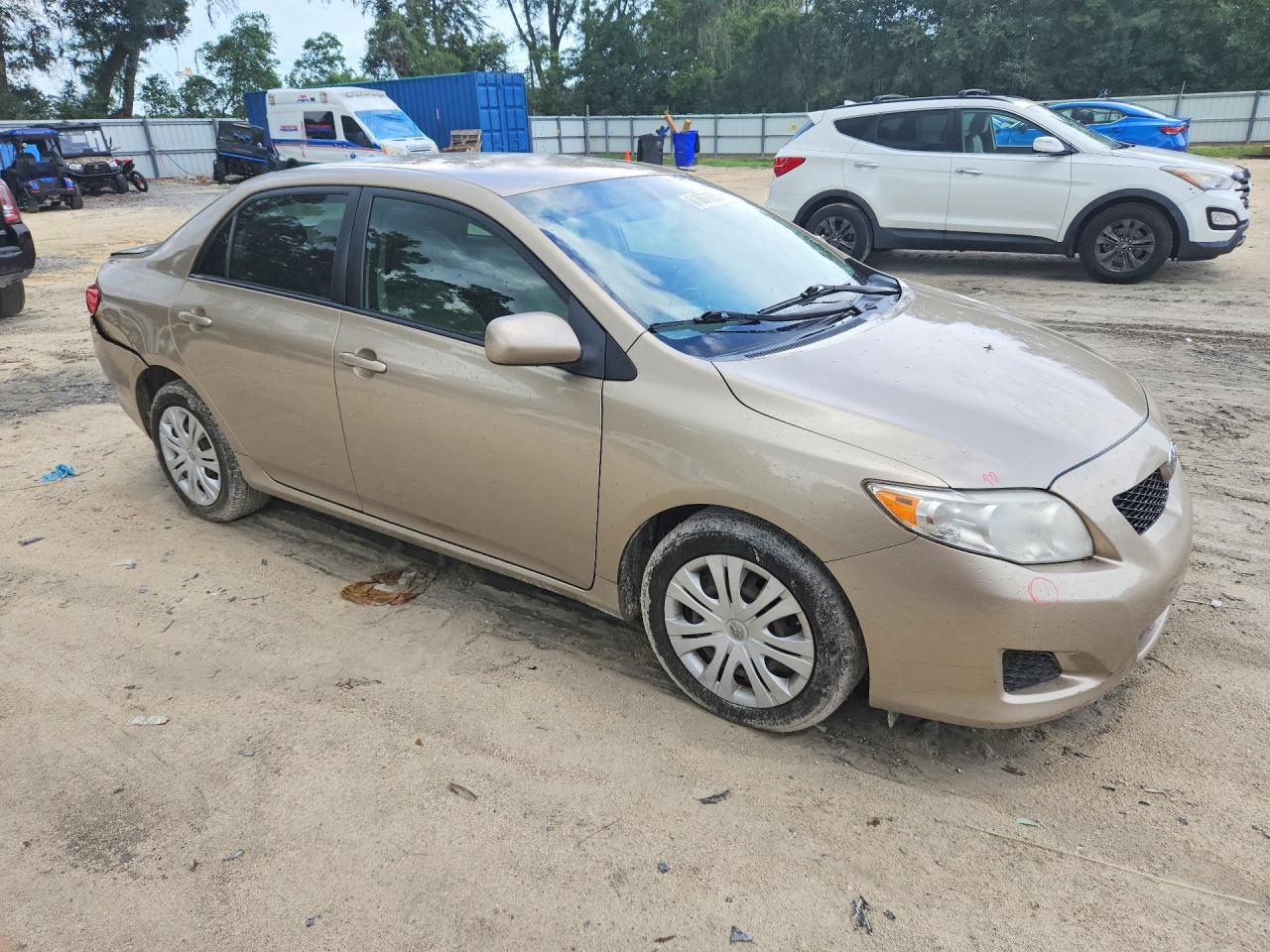 2009 Toyota Corolla Xle Бежевый vin: 1NXBU40E89Z005688