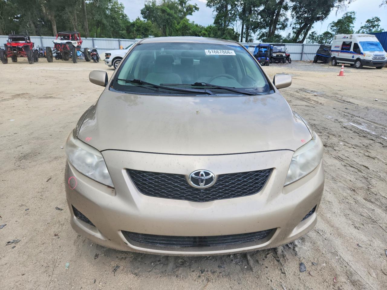2009 Toyota Corolla Xle Бежевый vin: 1NXBU40E89Z005688