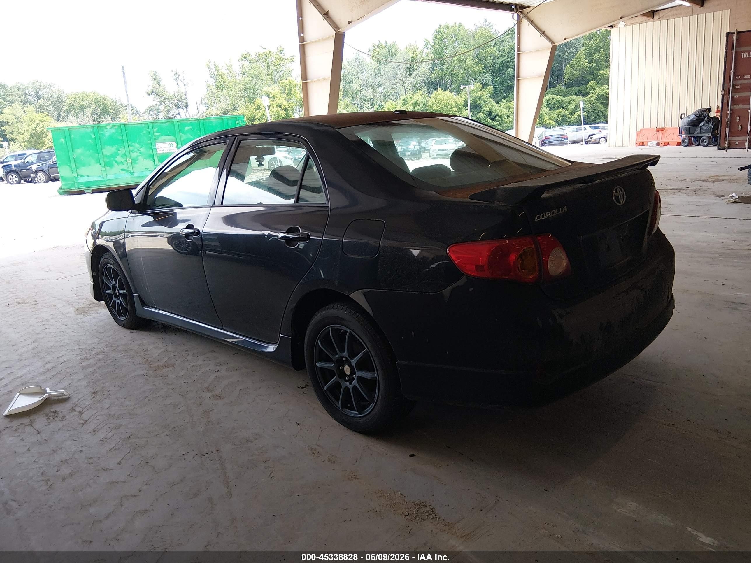 2009 Toyota Corolla S Черный vin: 1NXBU40E89Z013547