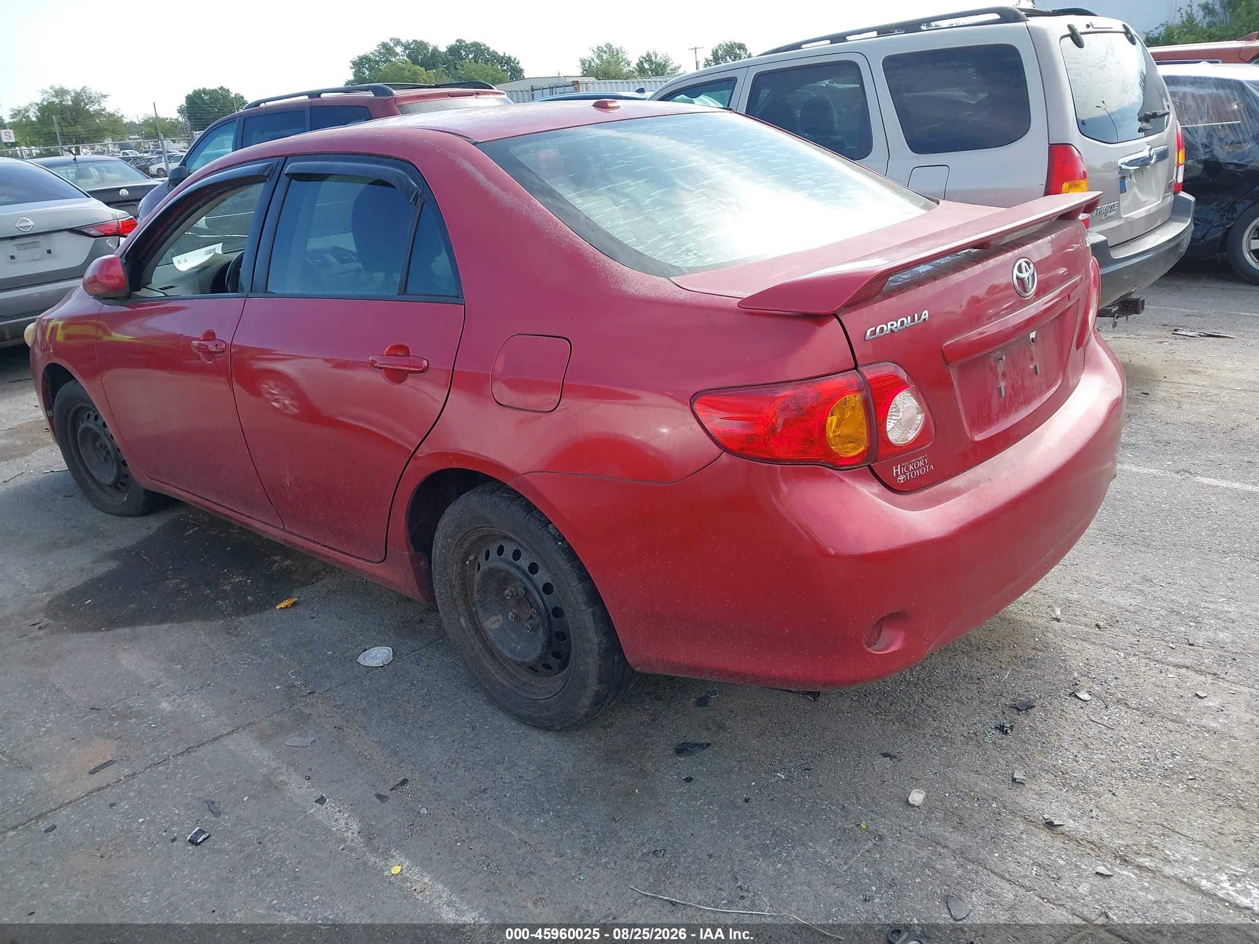2009 Toyota Corolla Xle Red vin: 1NXBU40E89Z017162