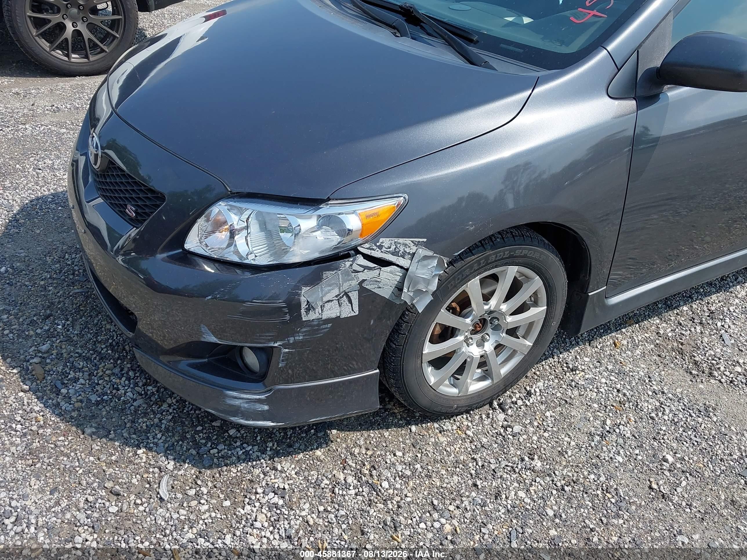 2009 Toyota Corolla S Gray vin: 1NXBU40E89Z025567