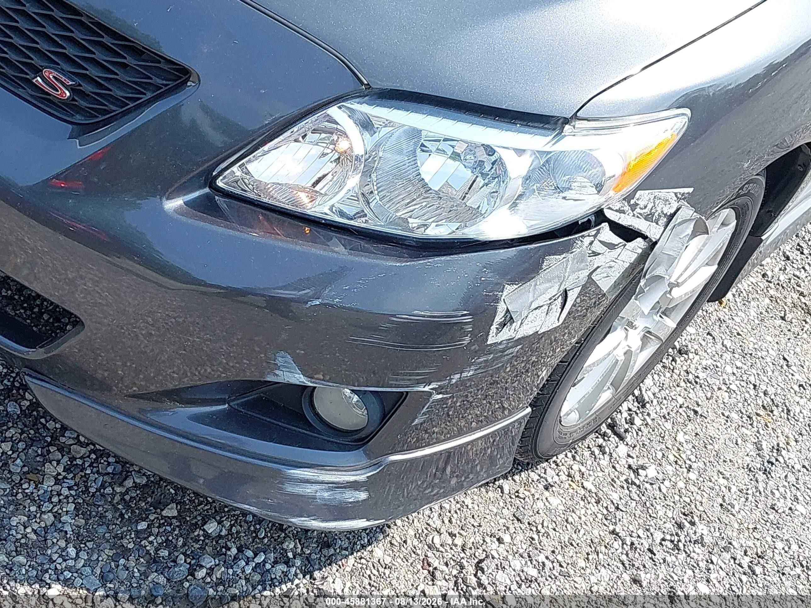 2009 Toyota Corolla S Gray vin: 1NXBU40E89Z025567
