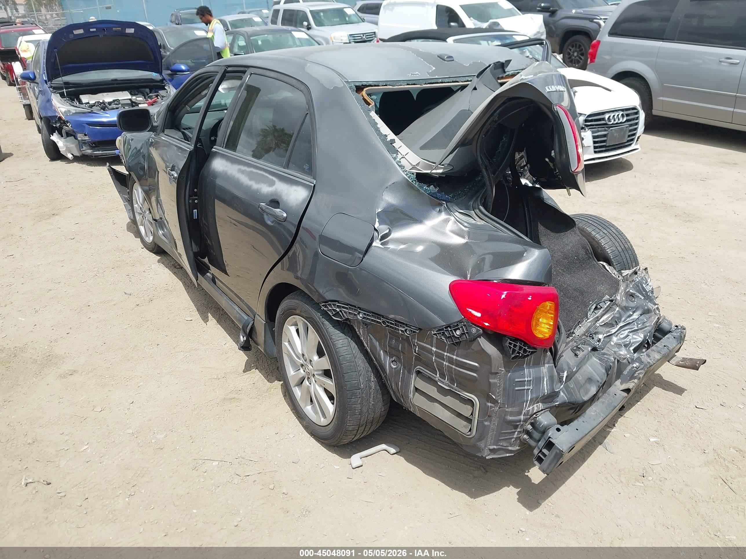 2009 Toyota Corolla S Серый vin: 1NXBU40E89Z029876