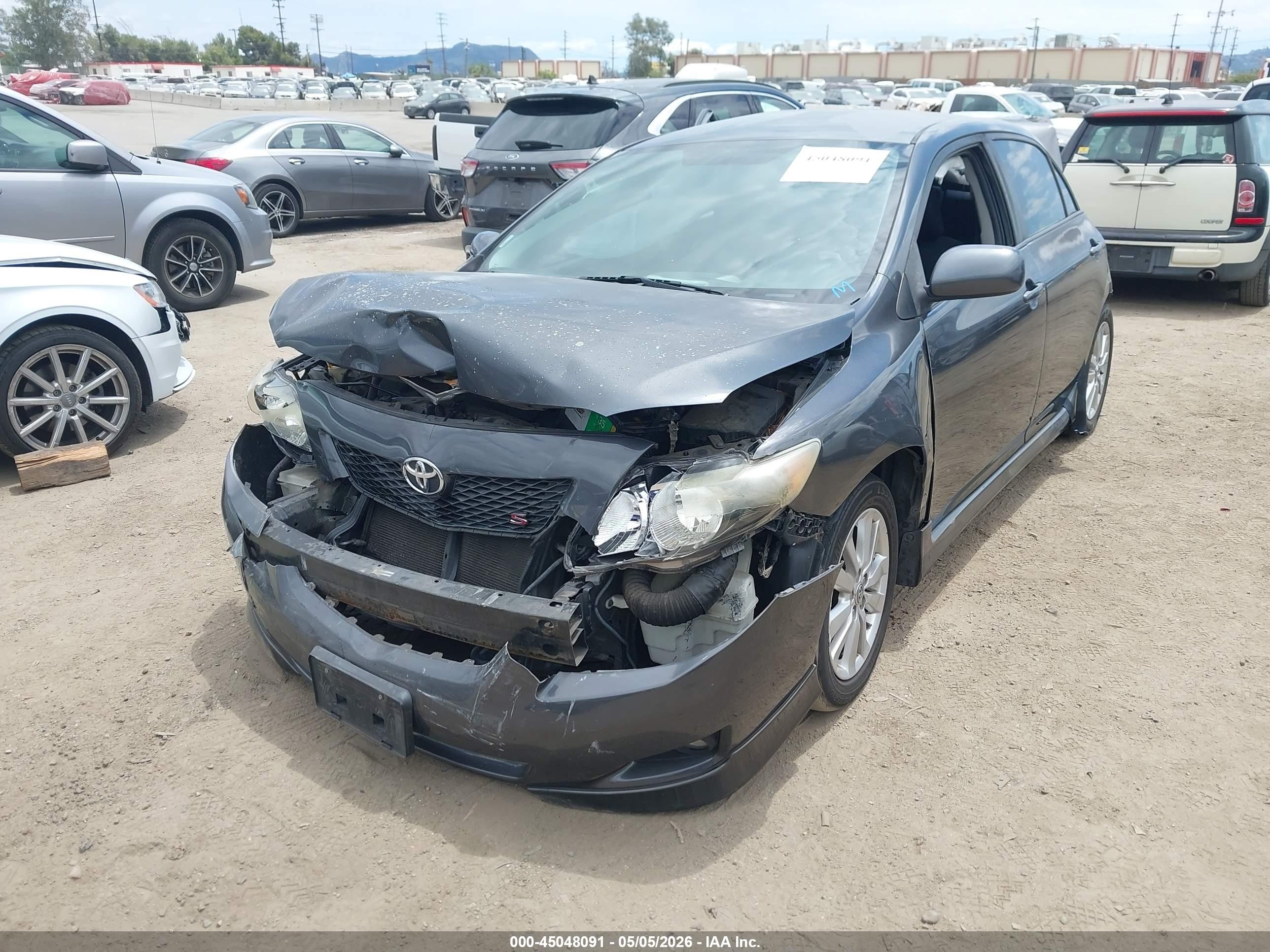 2009 Toyota Corolla S Серый vin: 1NXBU40E89Z029876