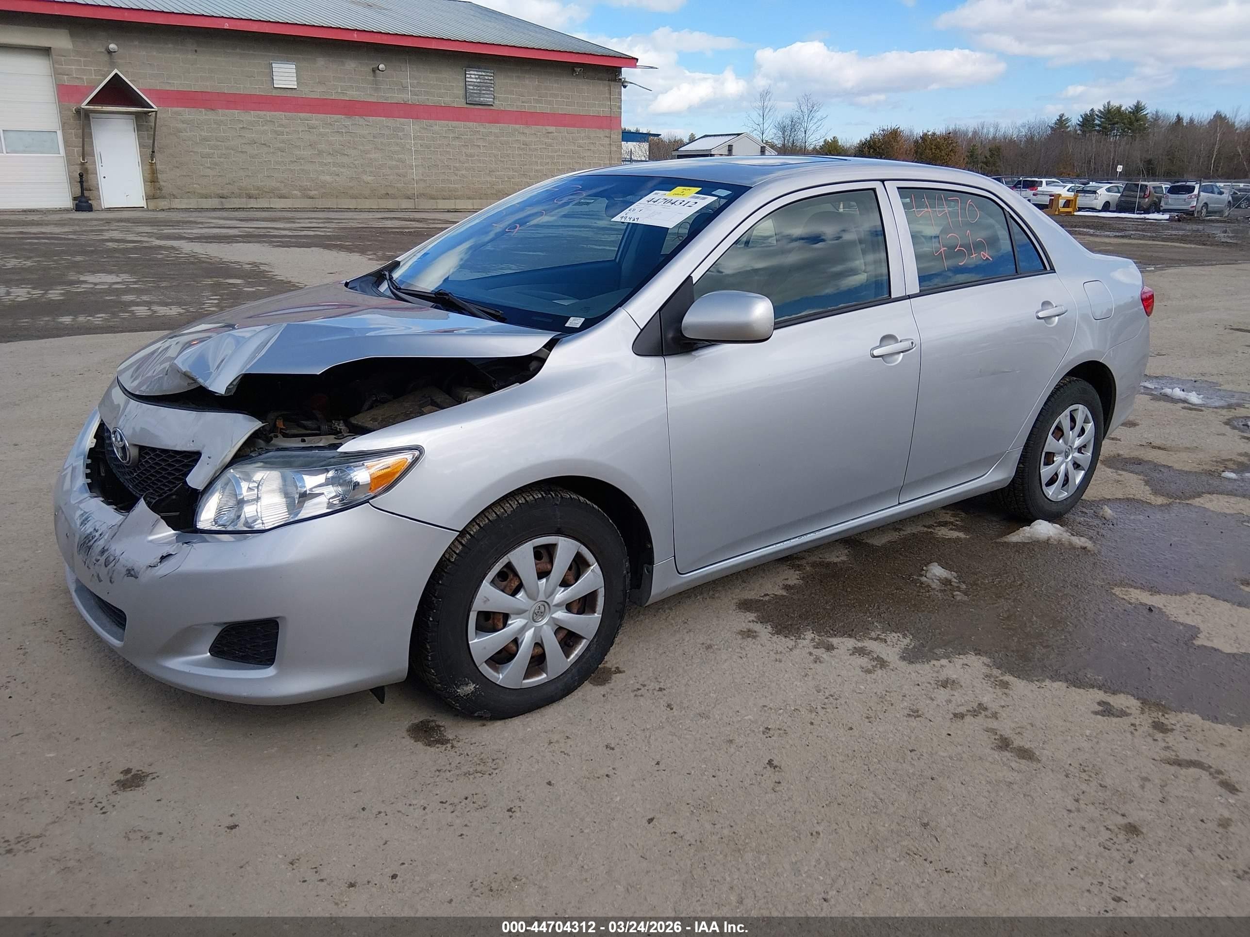 2009 Toyota Corolla Le Silver vin: 1NXBU40E89Z042837
