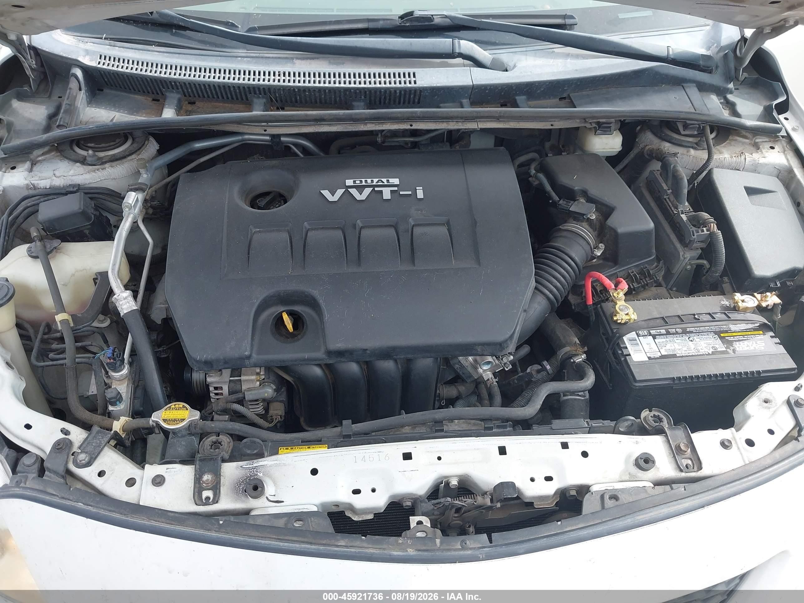 2009 Toyota Corolla   White vin: 1NXBU40E89Z044880